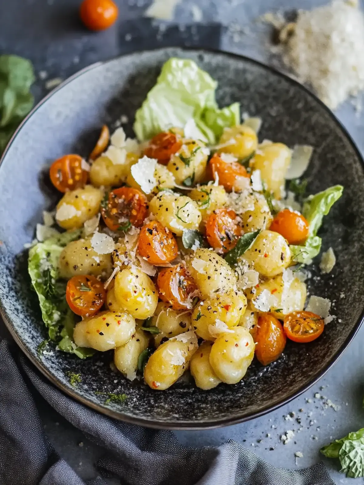 Vegetarische Gnocchi-Pfanne mit Spitzkohl