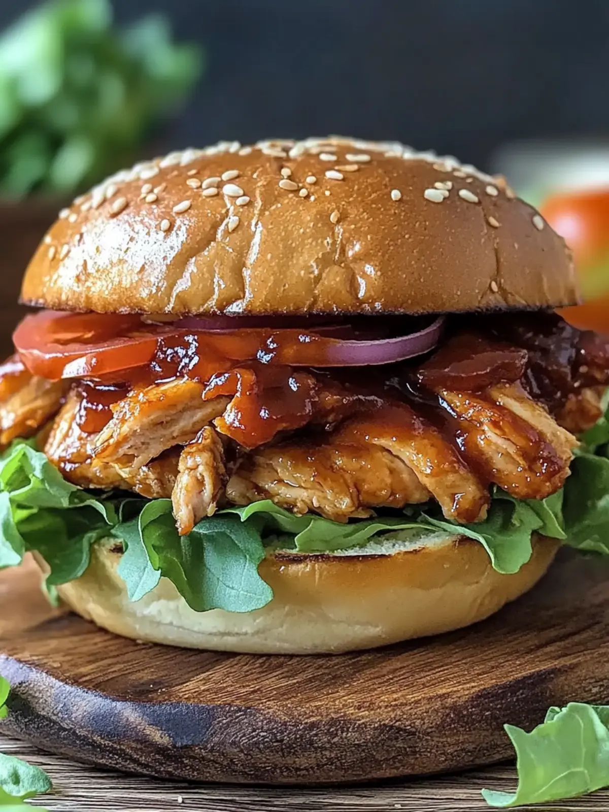 Crockpot BBQ Hähnchenbrötchen
