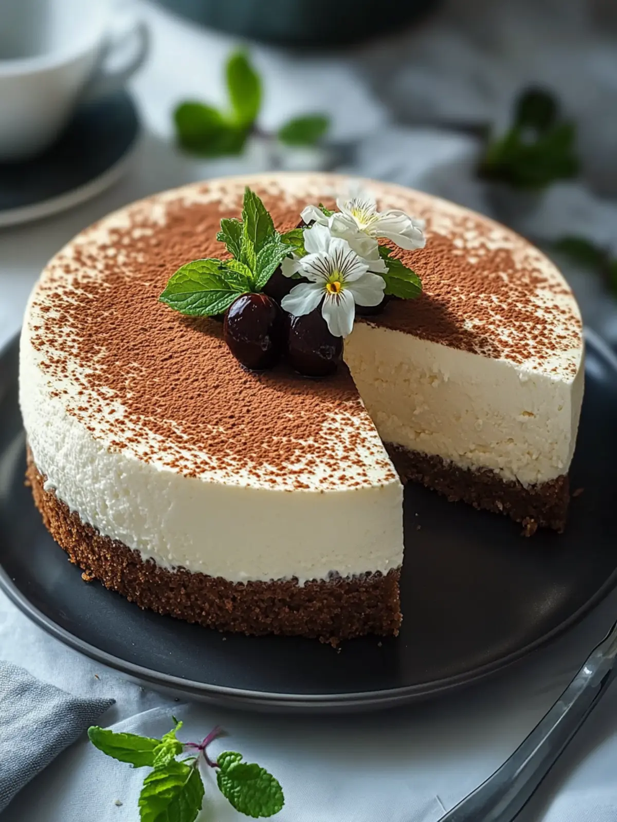Himnon-alkoholfreies Bier Mascarpone Schichtkuchen