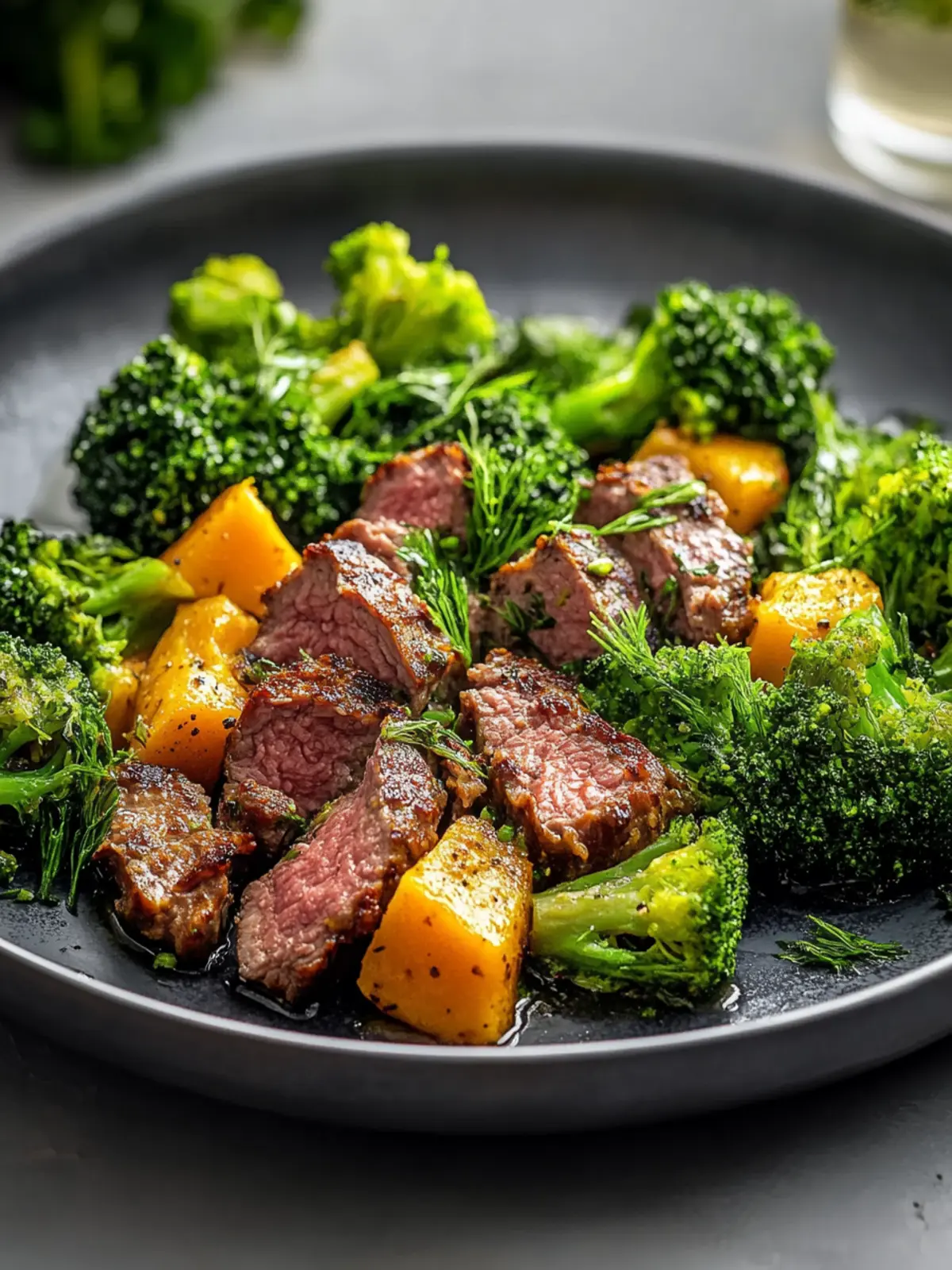 Rinderhackfleisch Süßkartoffel Brokkoli
