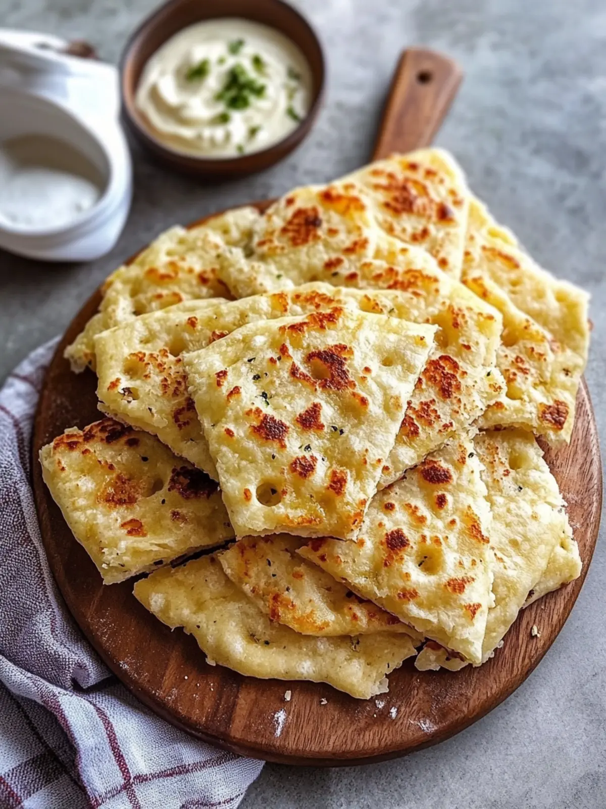 Luftfritteusen-Knoblauchbrot aus Tortillas