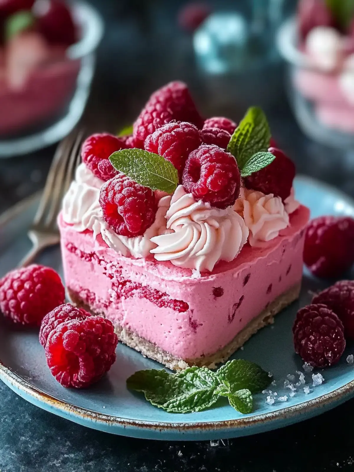 Unglaubliches Himbeer Mousse