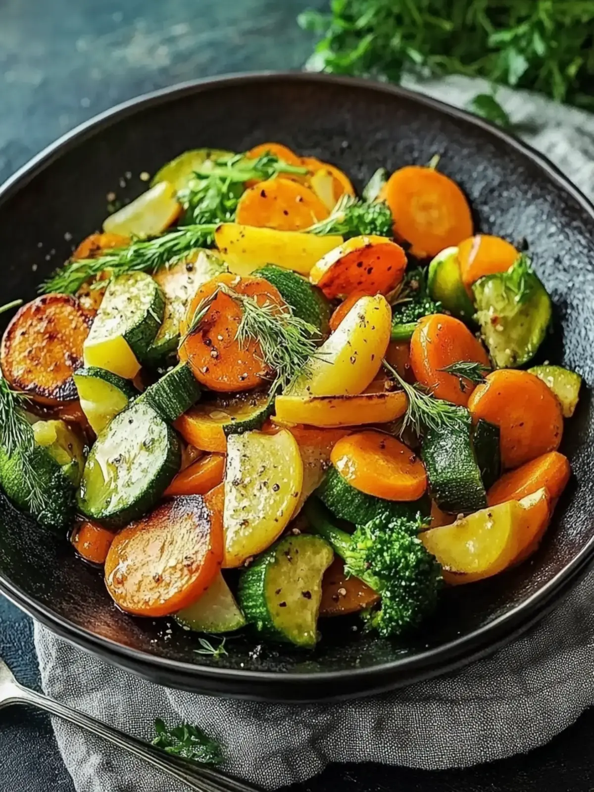 Karottenpfanne mit Gemüse