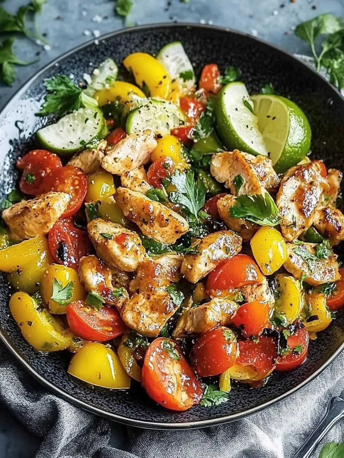 Delicious Low Carb Chicken Pan with Vegetables