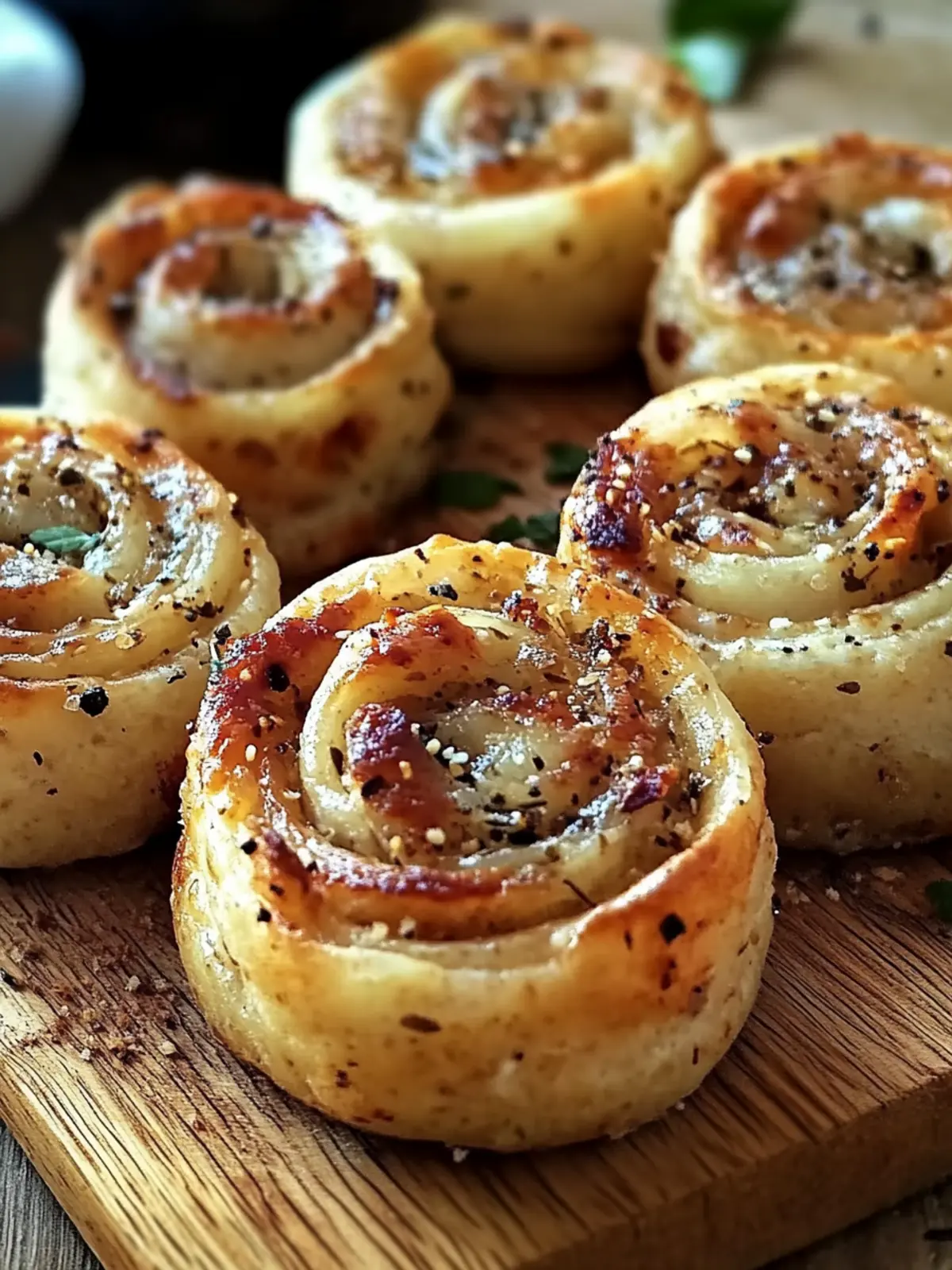 Herzhafte Schinken-Käse-Pinwheels
