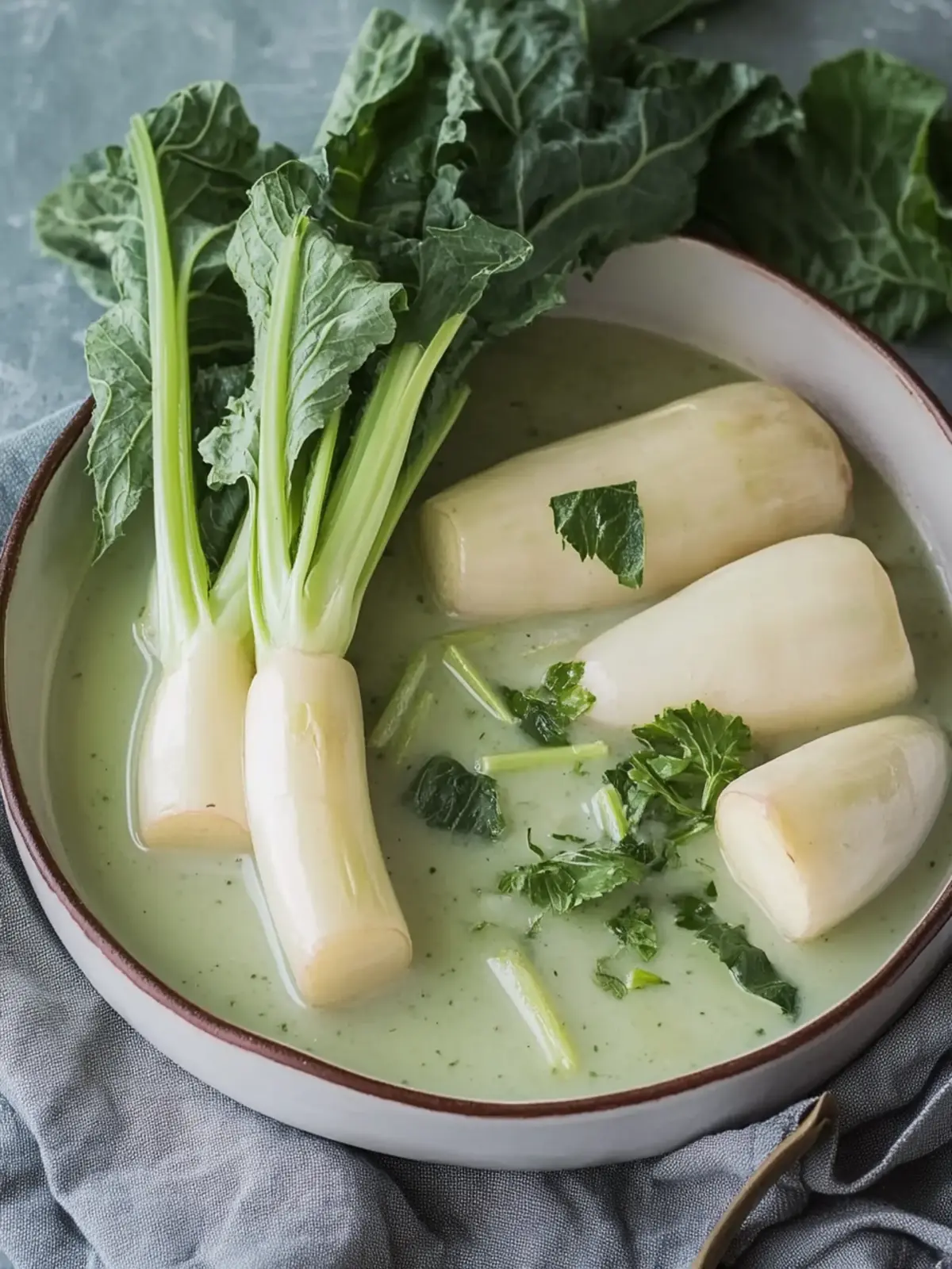 Kohlrabi in Kräutersoße