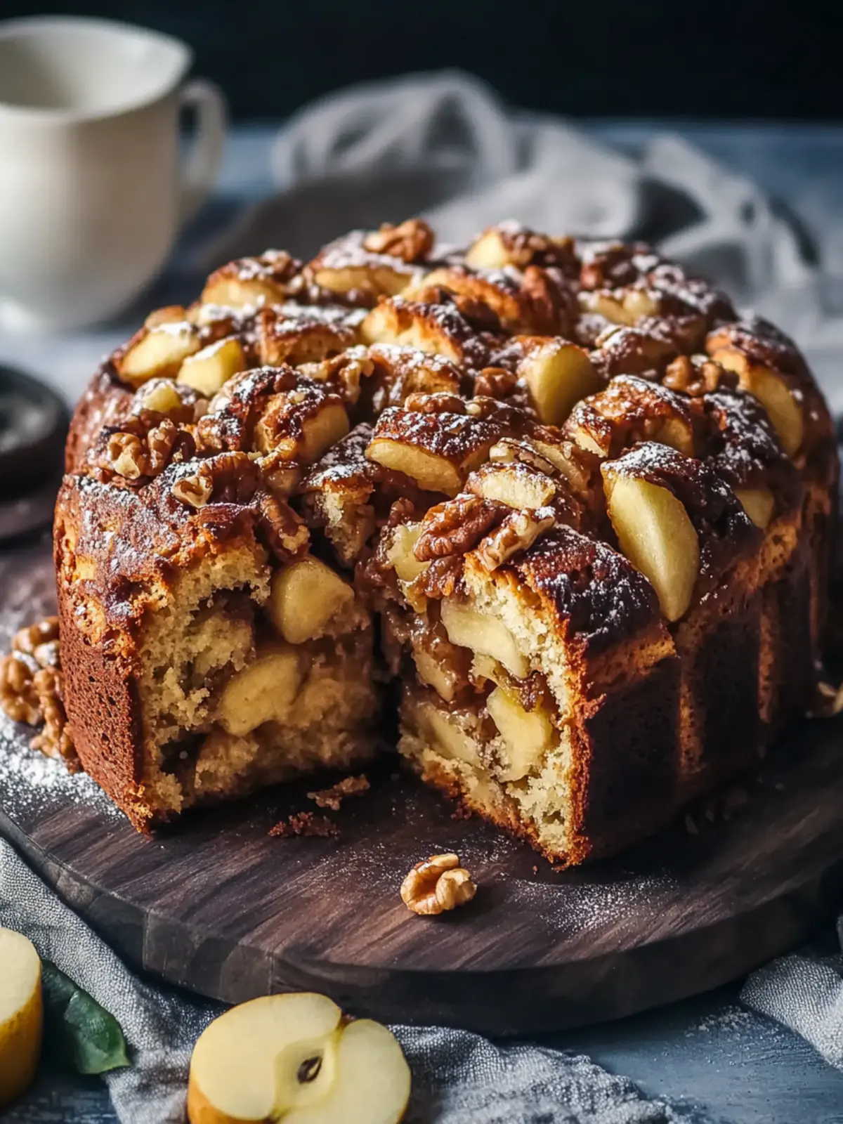 Apfel-Walnuss Zimtschnecken Affenbrot