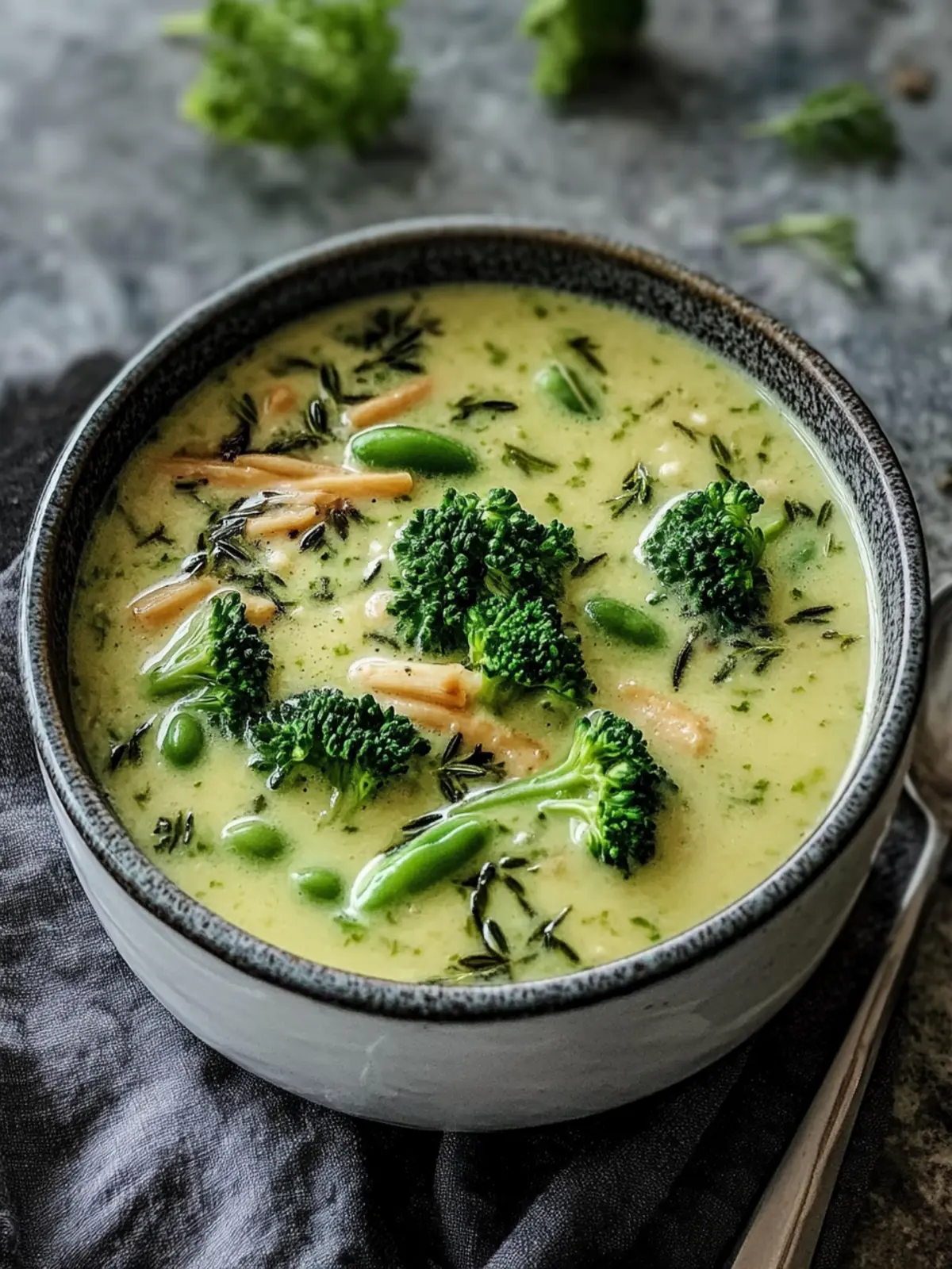 Hühnchen Brokkoli Wildreis Suppe
