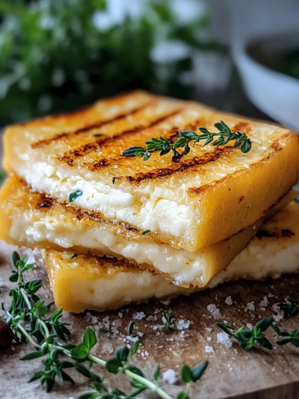 Crispy Air Fryer Gegrillter Käse
