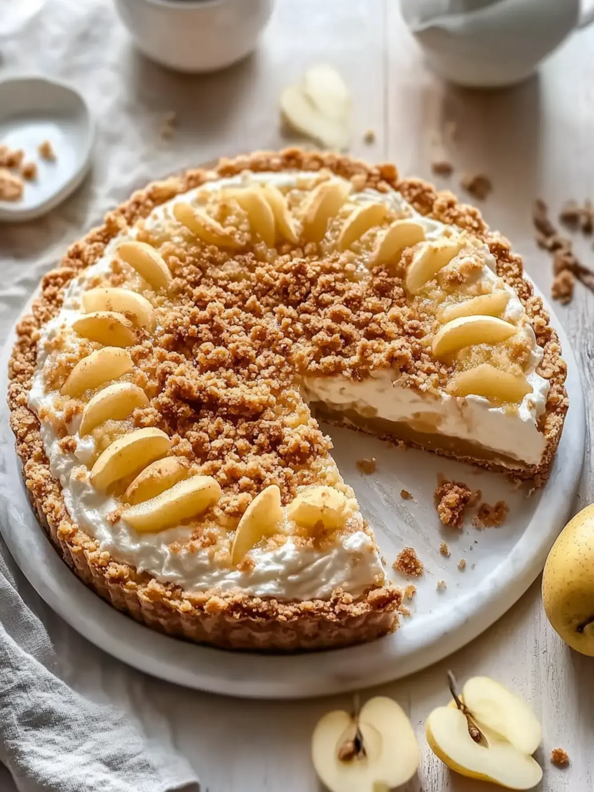 Apfel-Crumble-Käsekuchen