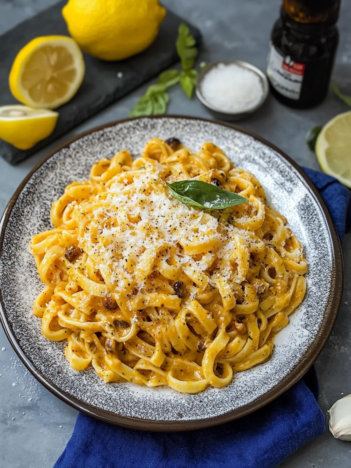 Fantastische Zitronen-Basilikum-Pasta