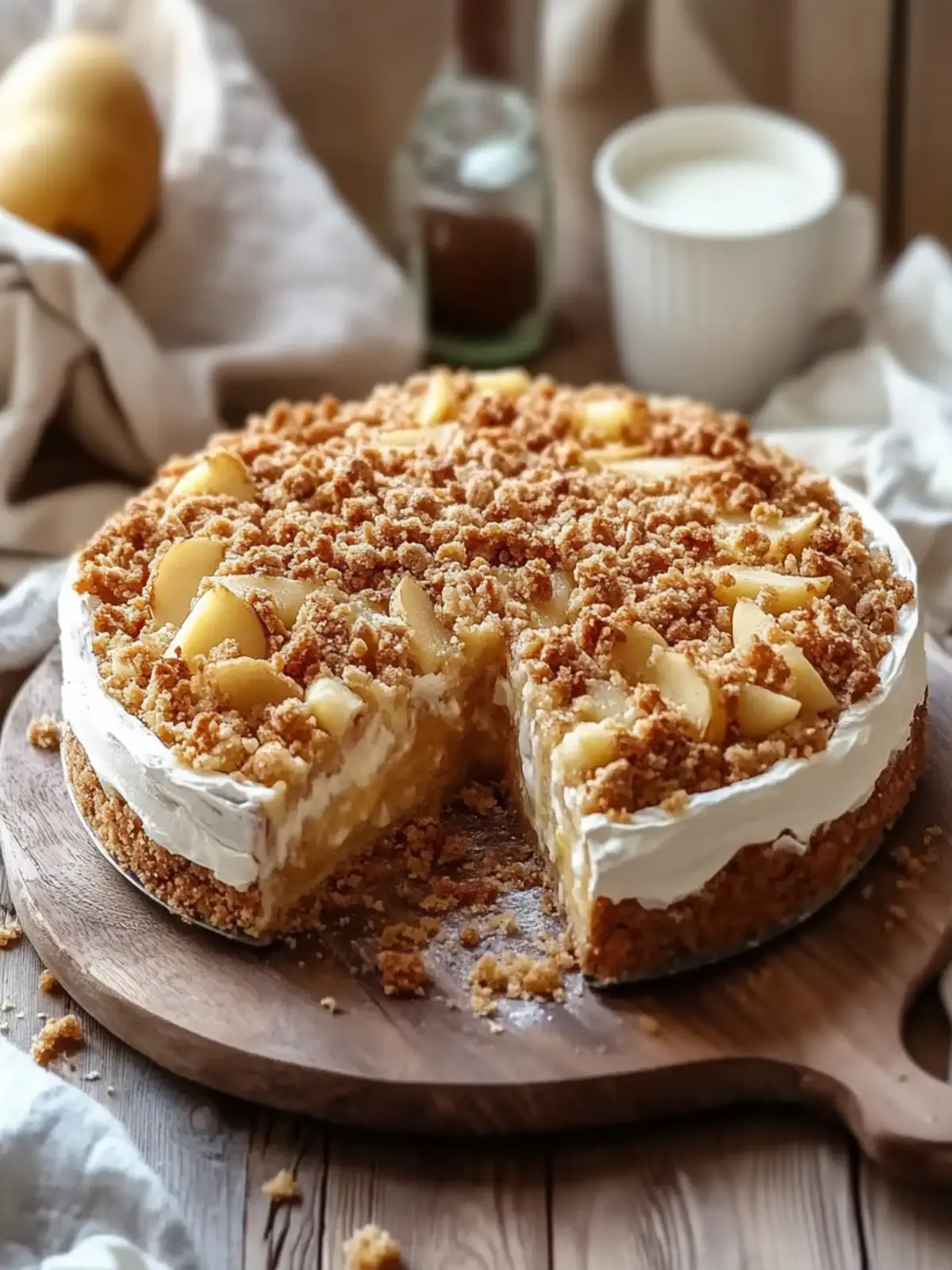 Apfel-Crumble-Käsekuchen