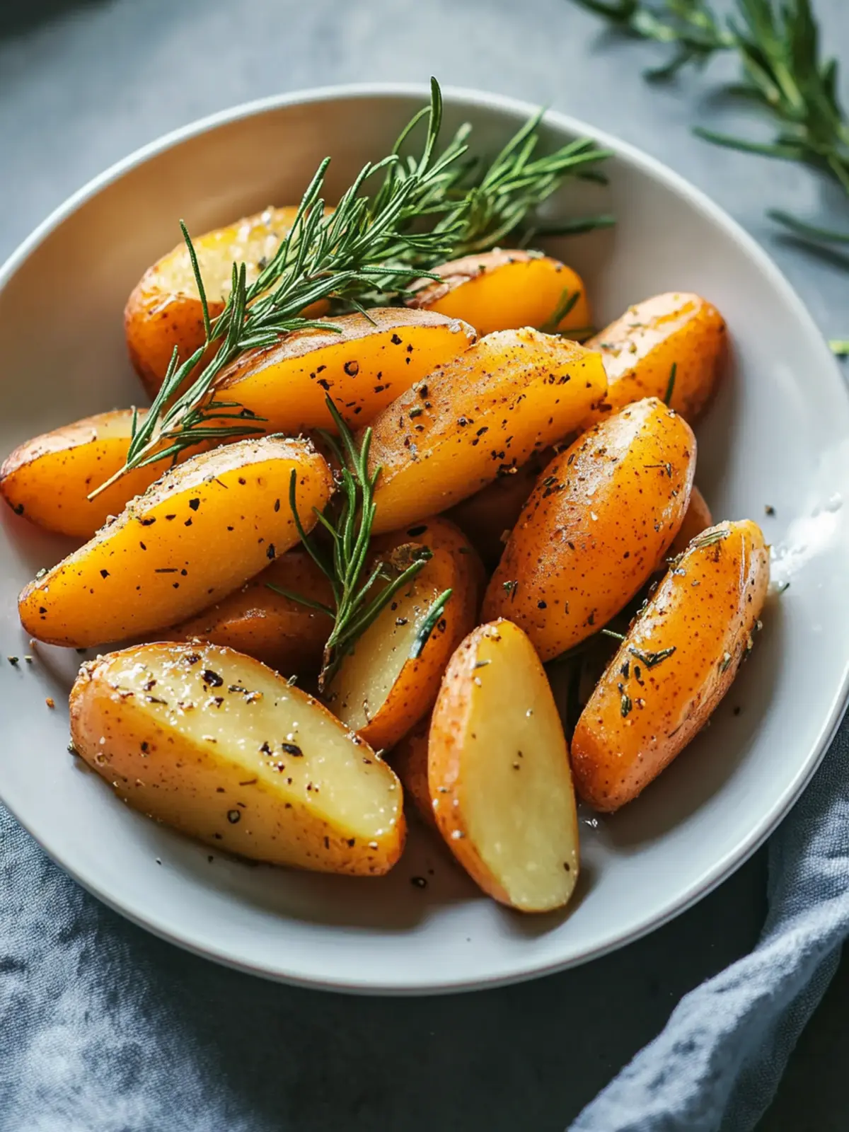 Ofen Süßkartoffel Pommes mit Kräutern