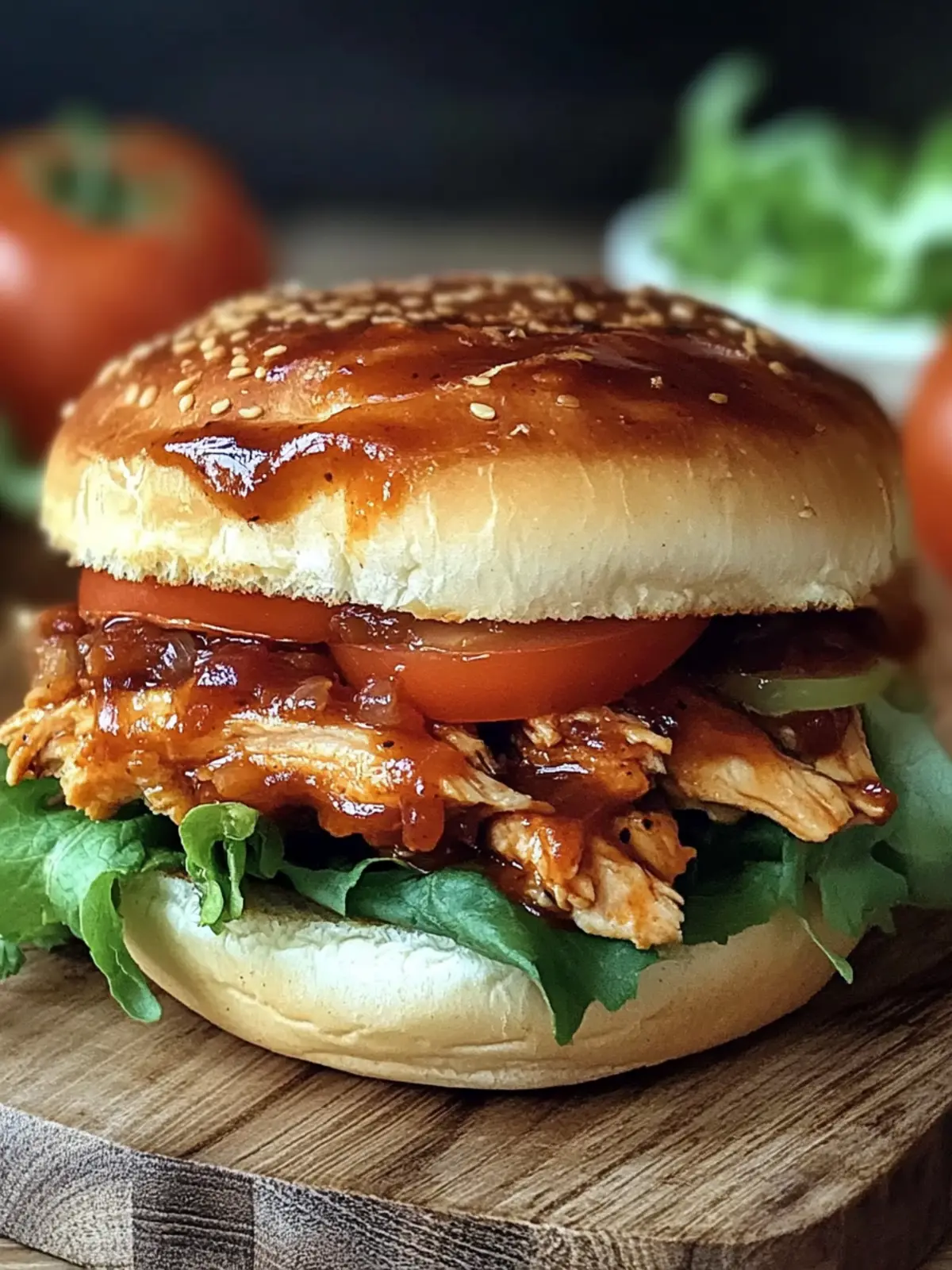 Crockpot BBQ Hähnchenbrötchen