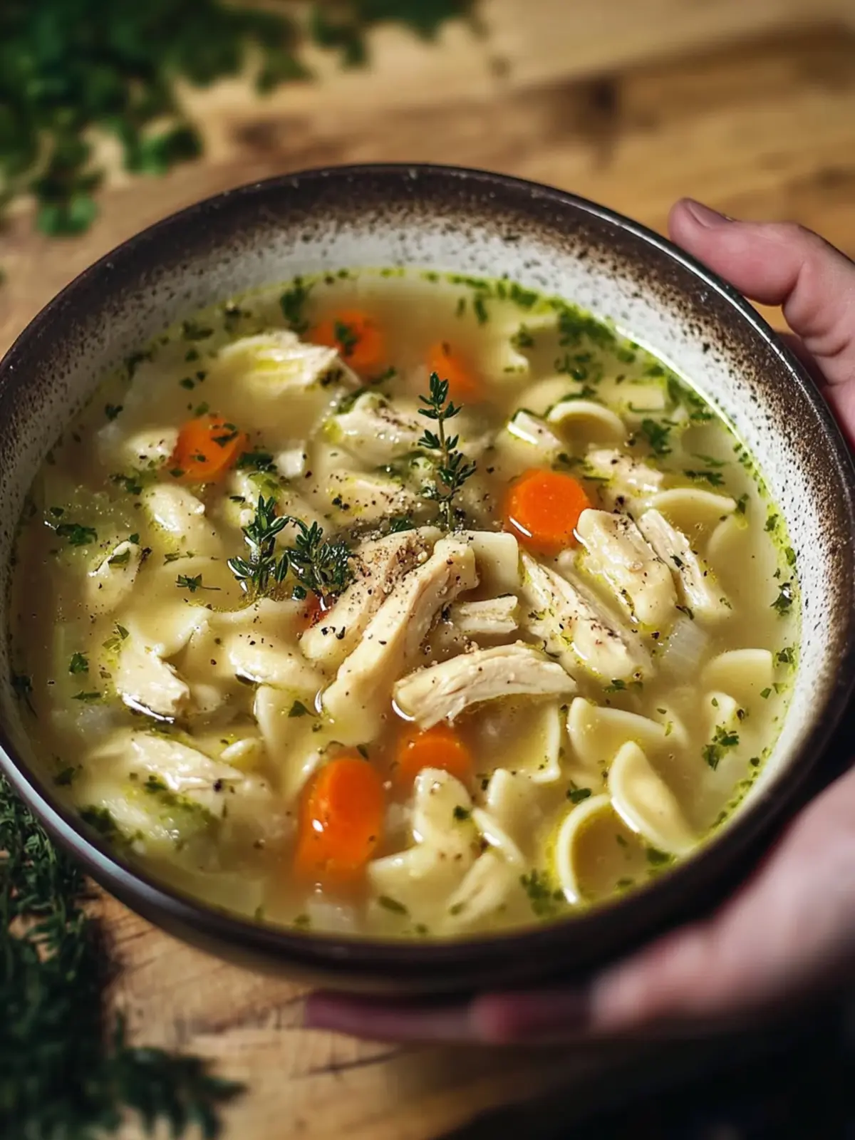 Hühnersuppe mit Nudeln