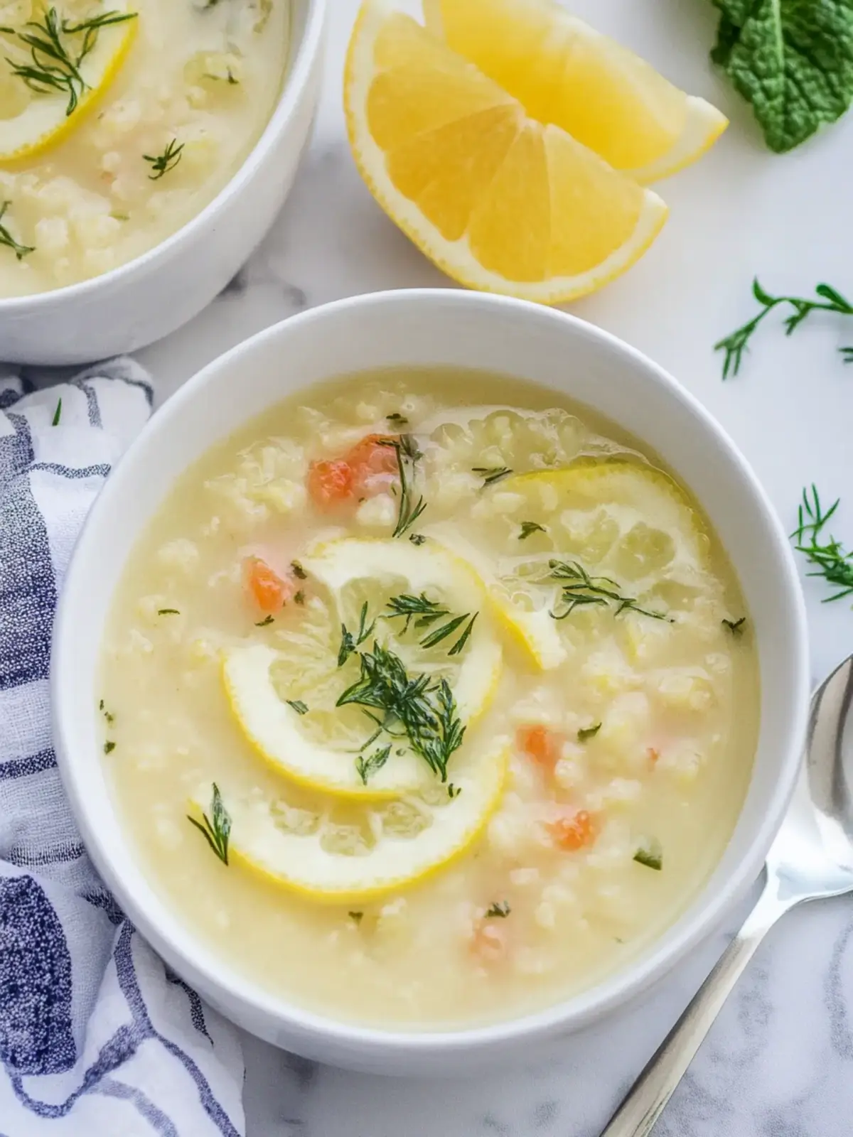 Griechische Zitronen-Hühnchen-Suppe