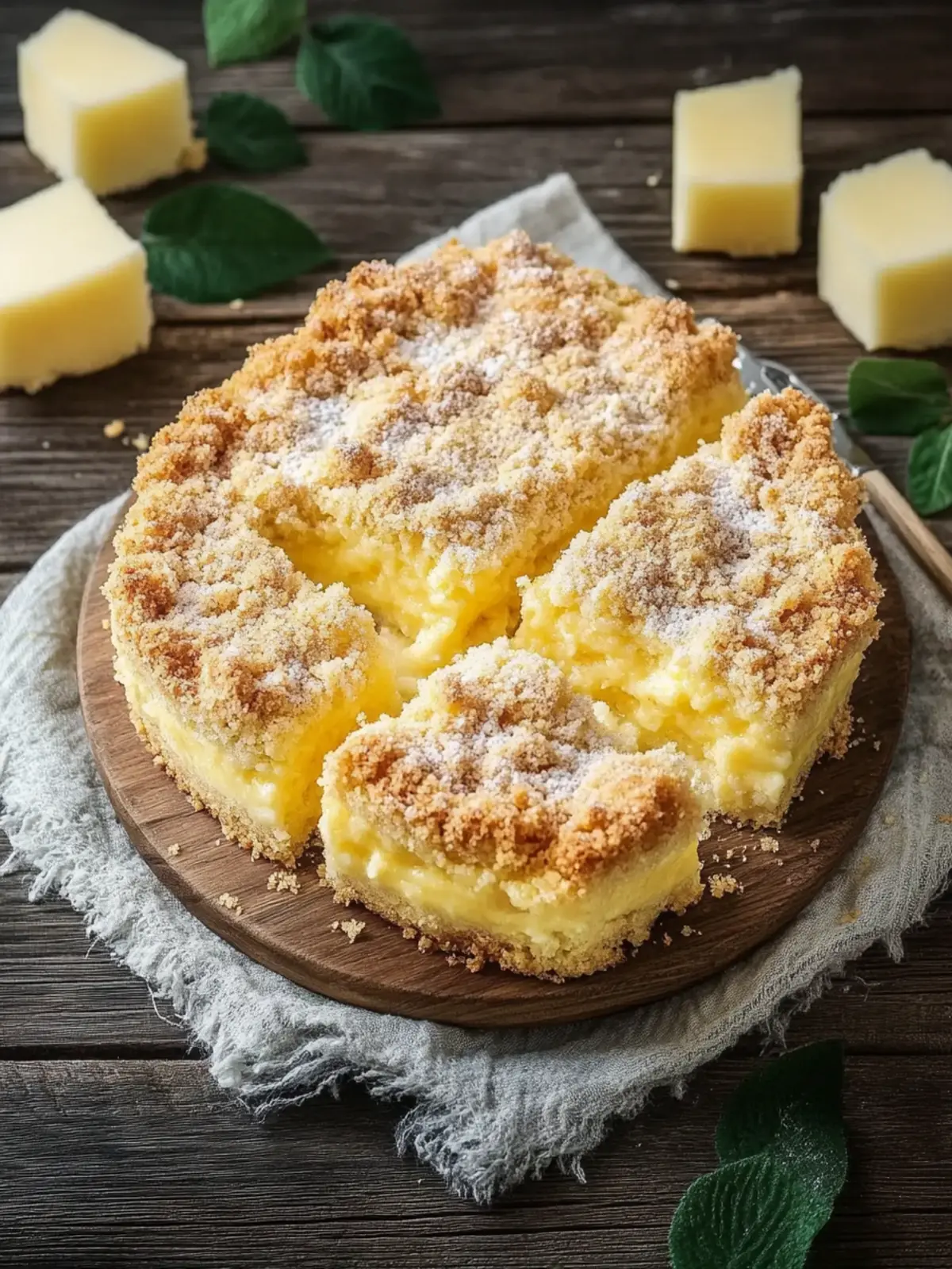 Puddingkuchen mit Streusel
