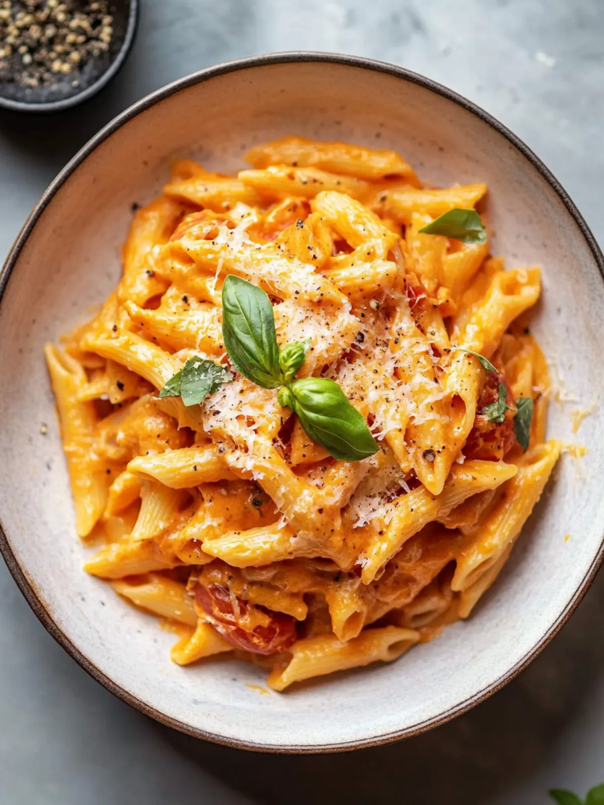 Cremige Tomatennudeln