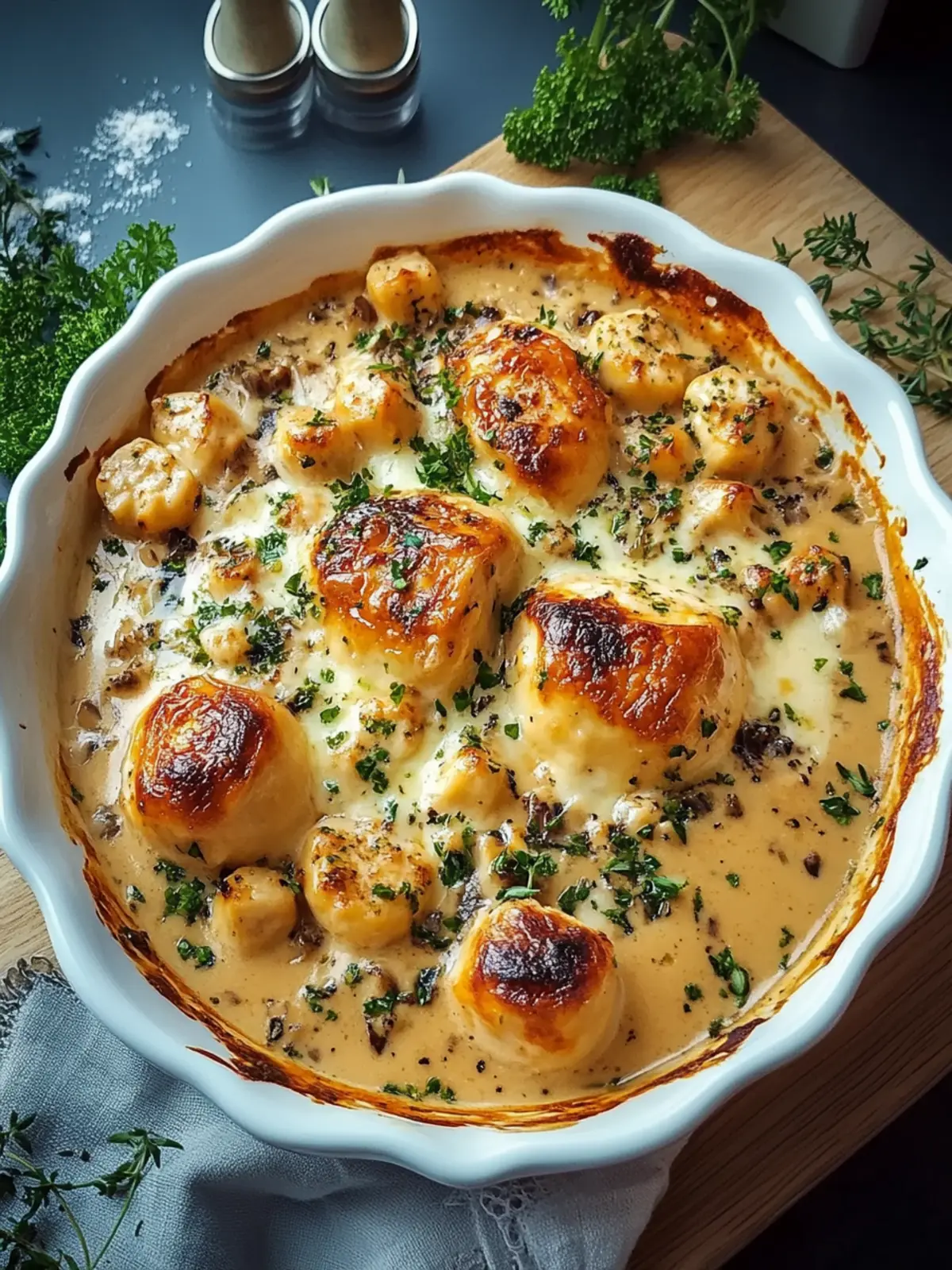 Hähnchen in Frischkäsesoße