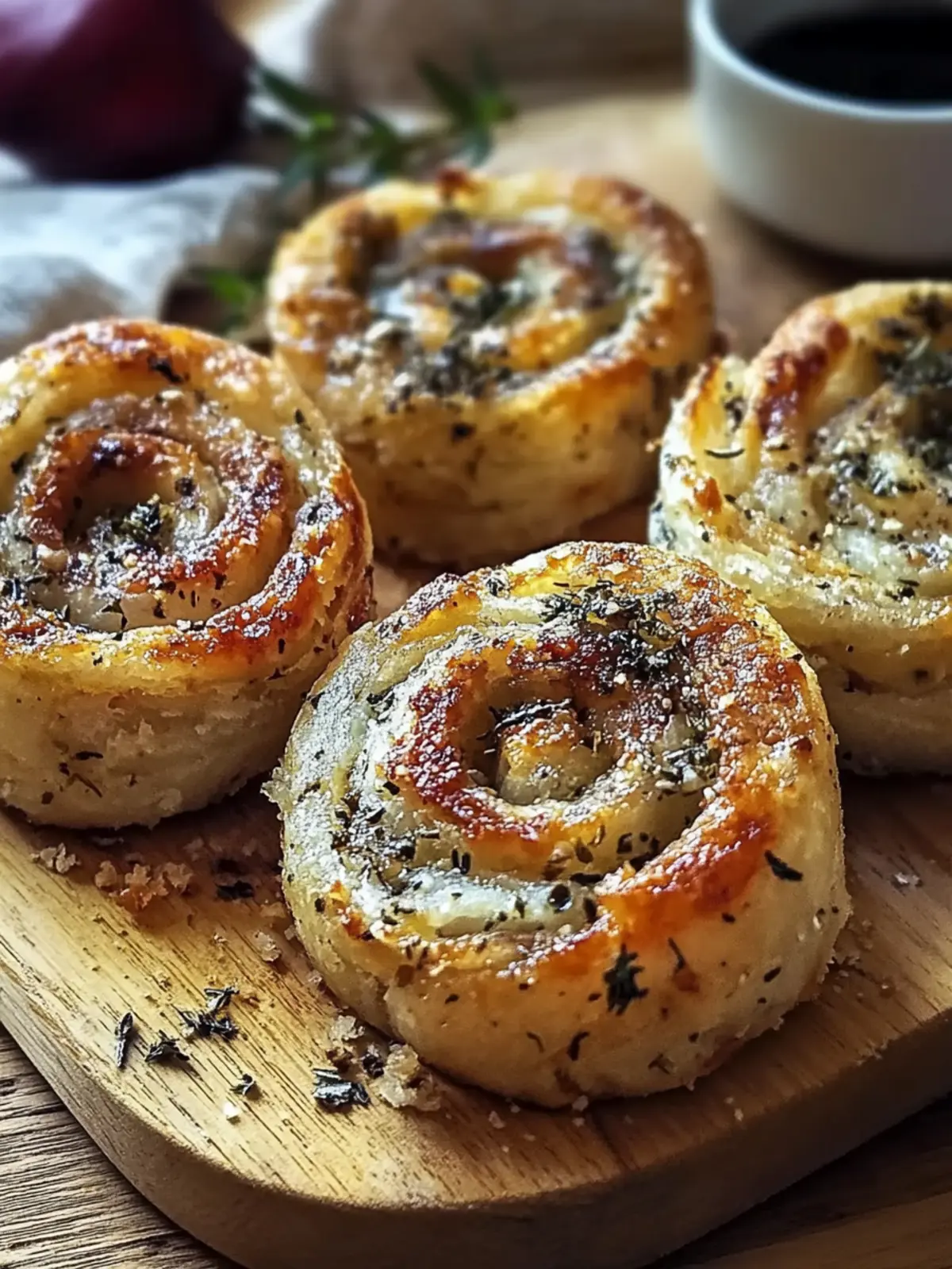 Herzhafte Schinken-Käse-Pinwheels