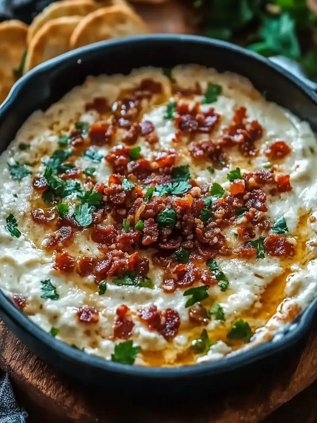 Cremiger Queso Blanco Dip mit Chorizo