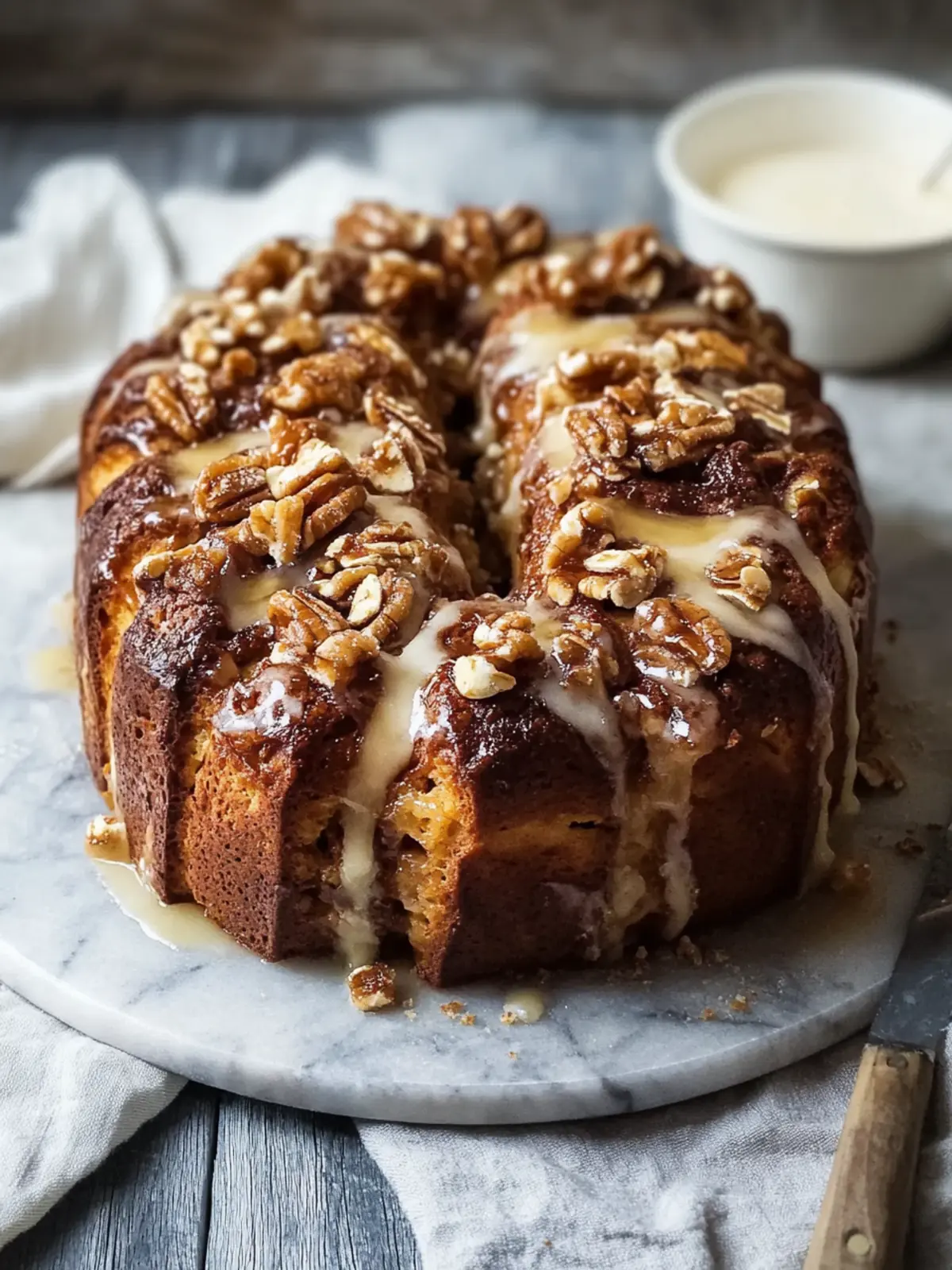 Apfel-Walnuss Zimtschnecken Affenbrot