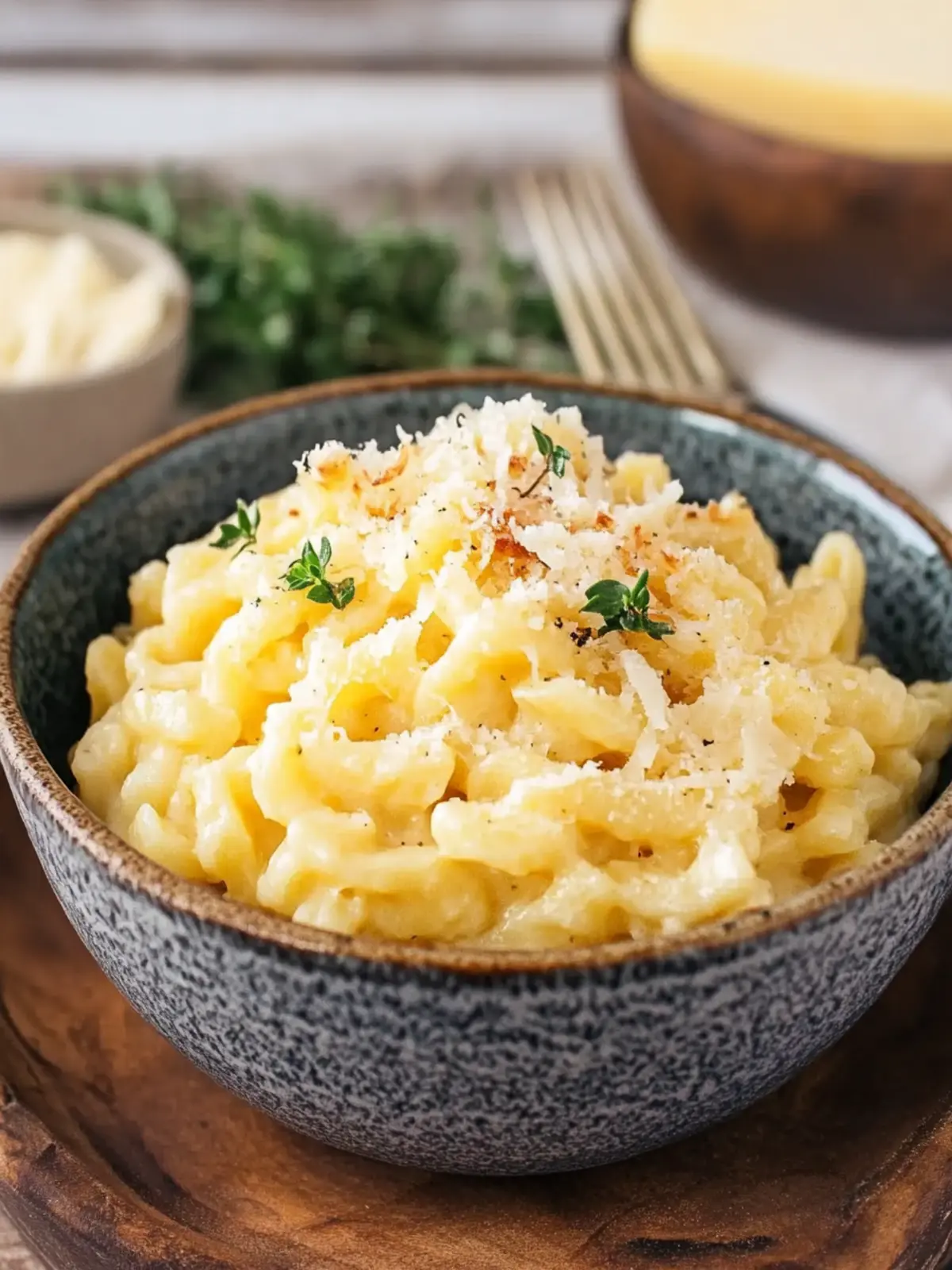 Käse Spätzle mit Fertiggericht