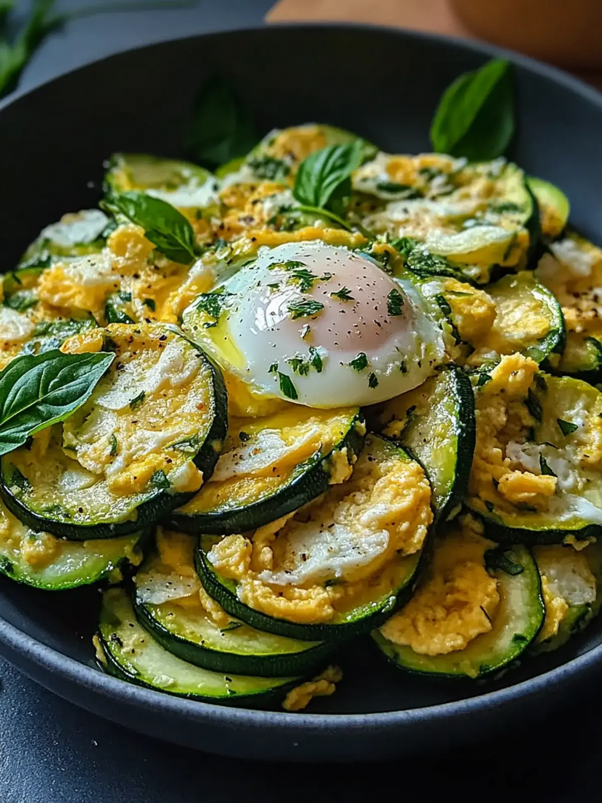 Zucchini mit Ei
