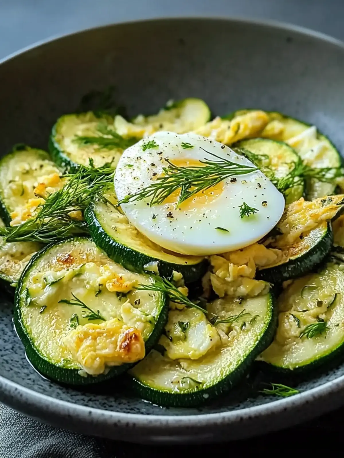 Zucchini mit Ei