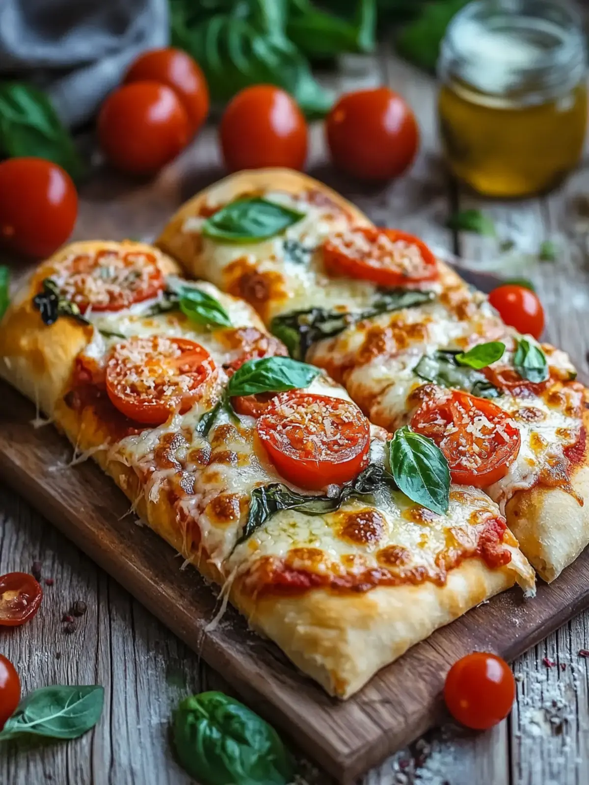 Vegetarische Pizza Rollen