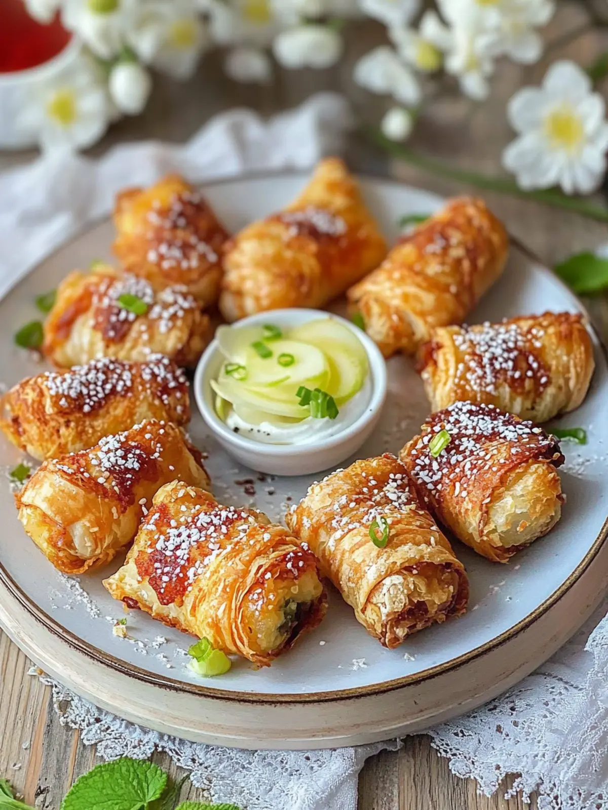 Luftfritteuse Frühlingsrollen