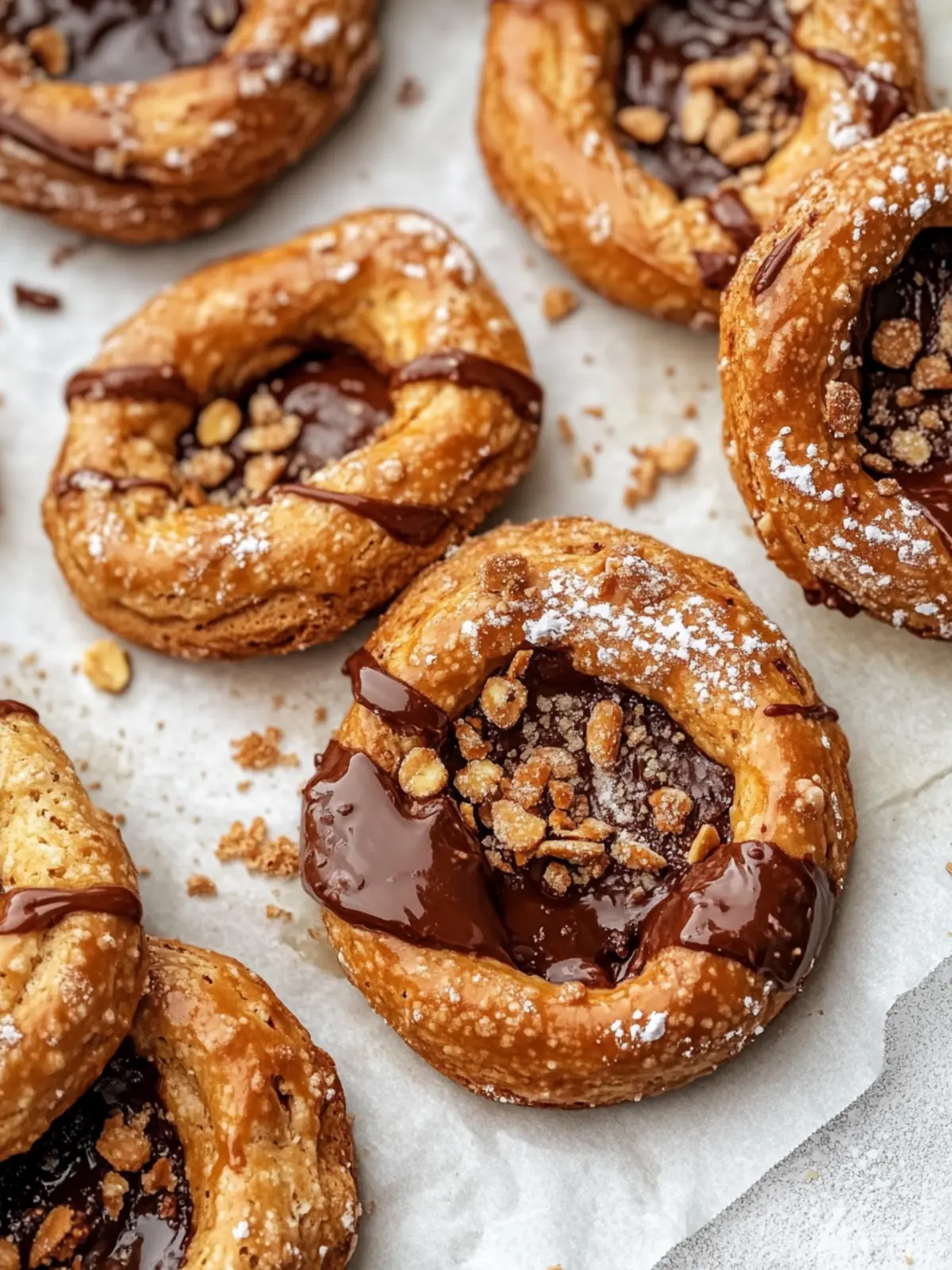 Schokoladen-Karamell-Erdnussbutter-Brezel-Kekse
