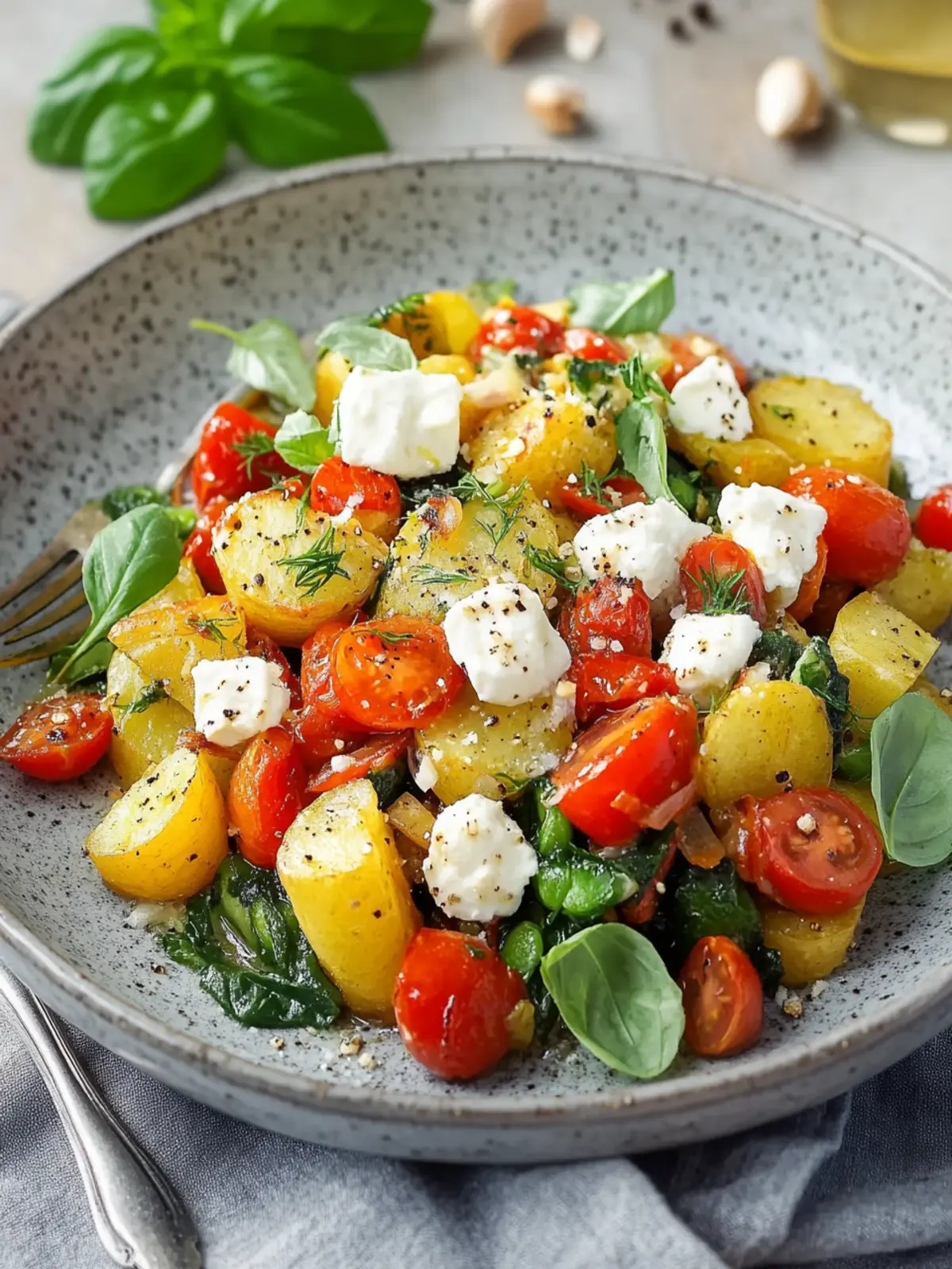 Gesunde vegetarische Kartoffelgerichte