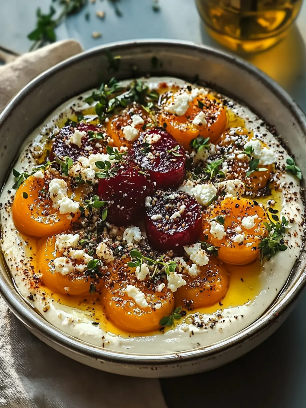 Honig Feta Süßkartoffel Runden