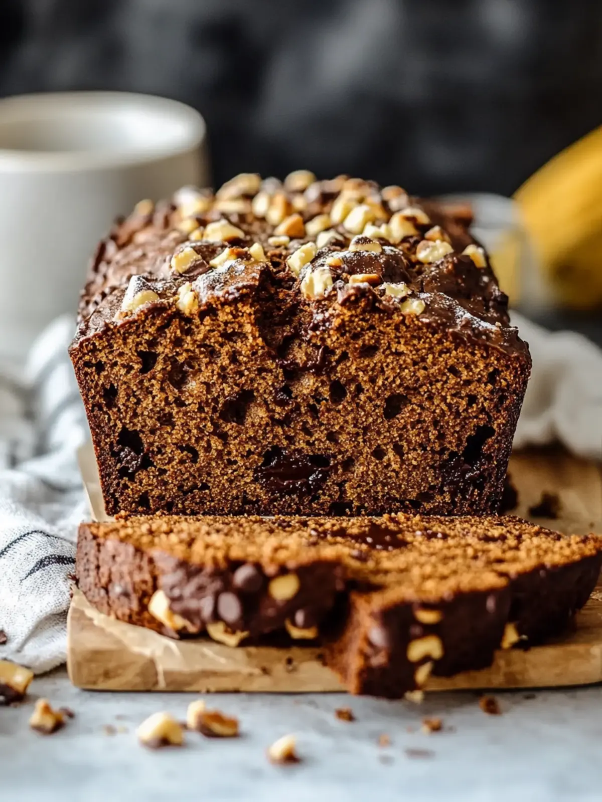 Schokoladenstückchen Kürbisbrot