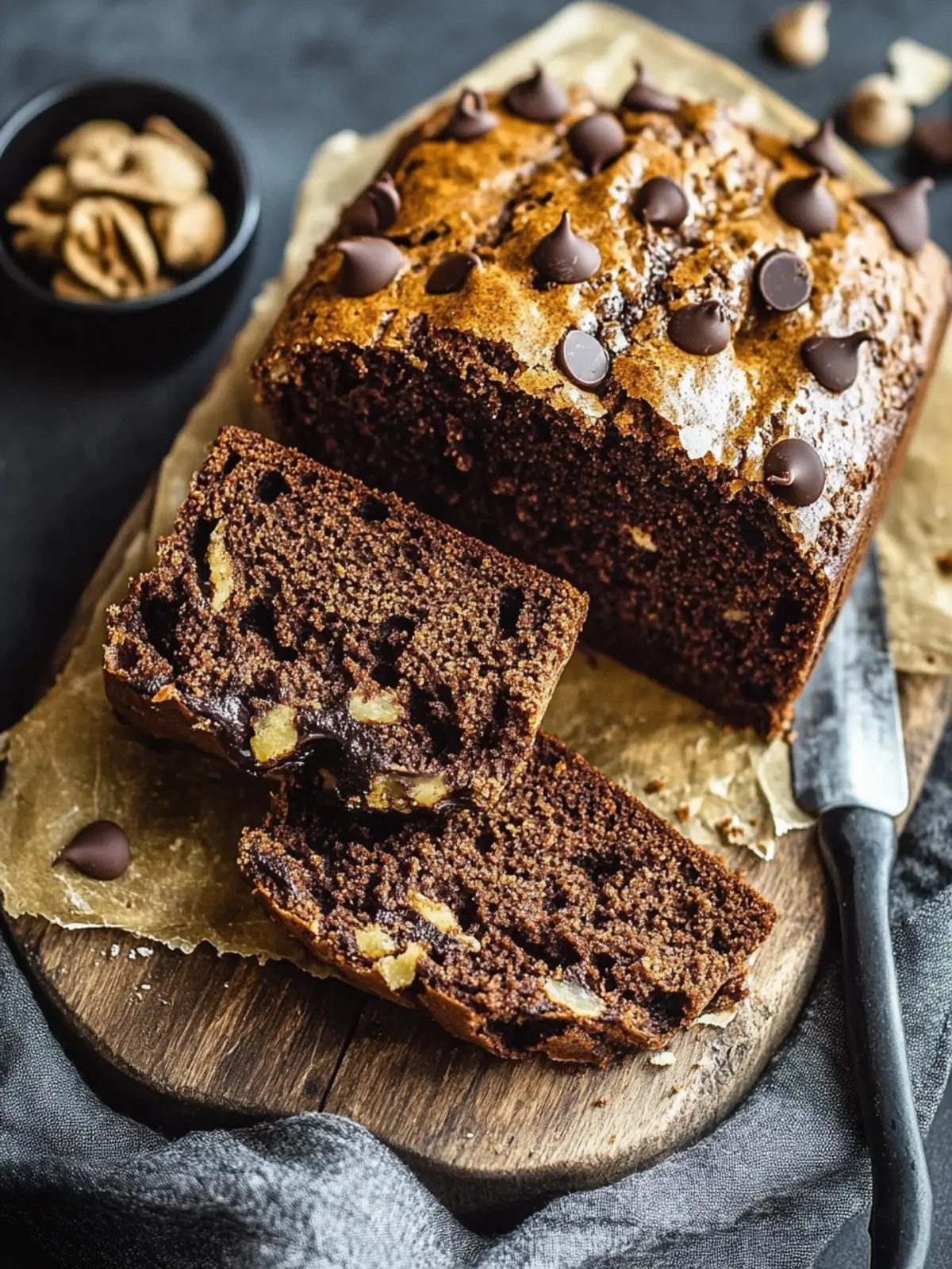 Schokoladenstückchen Kürbisbrot