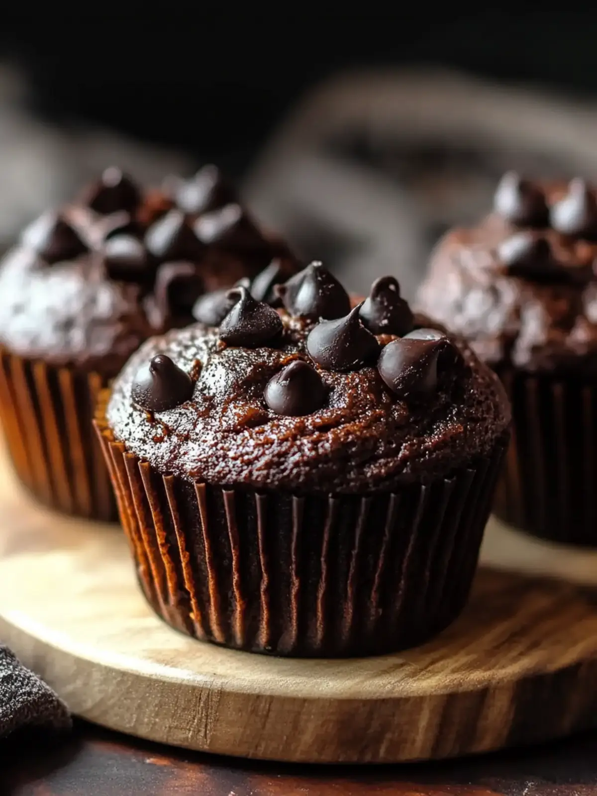 Doppelte Schokolade und Kürbis Muffins