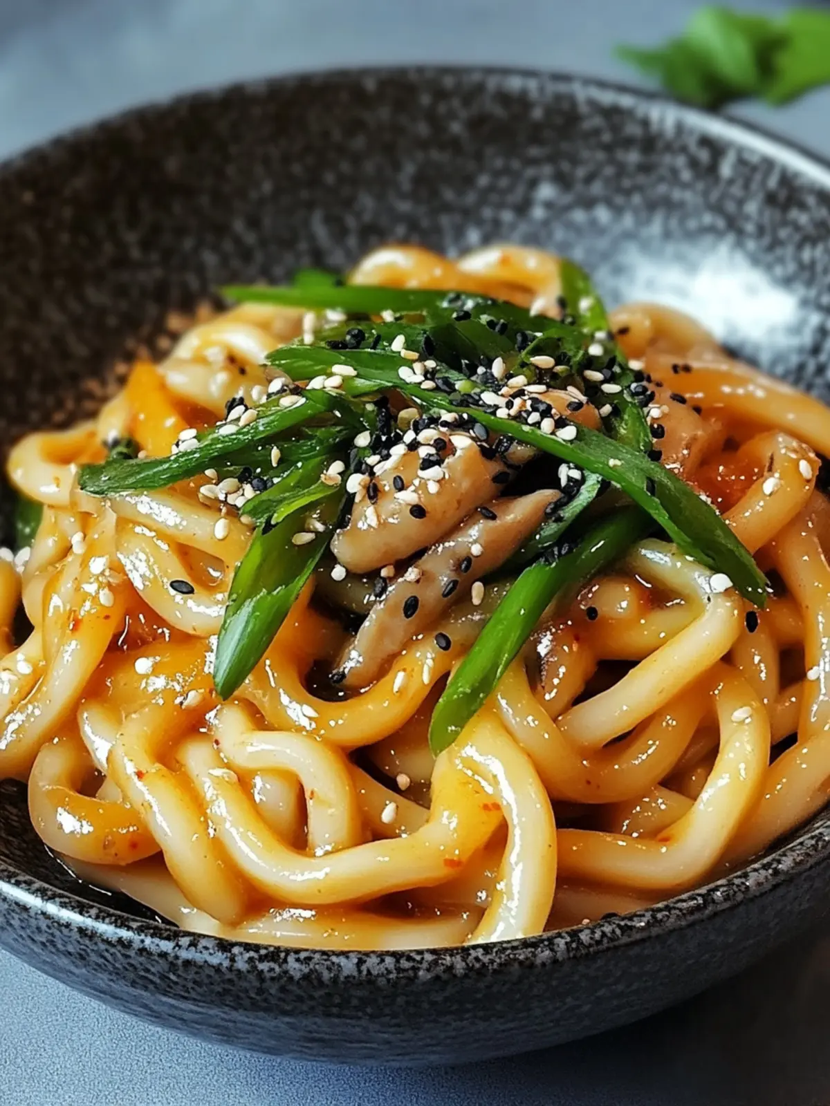 Cremige Gochujang-Pilz-Udon