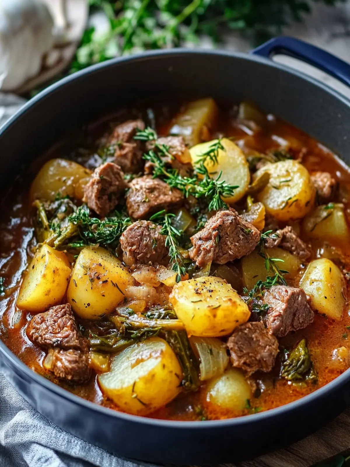 Savoyer Wirsing-Eintopf mit Hackfleisch und Kartoffeln