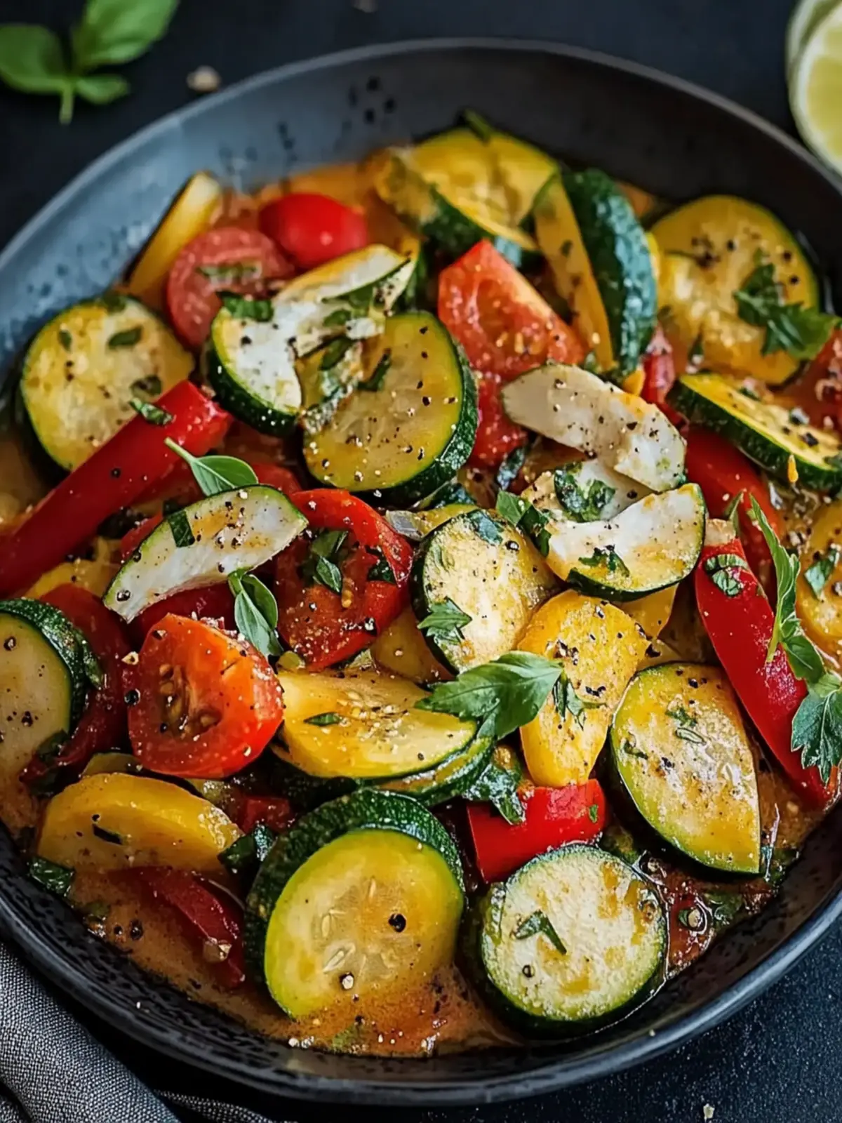 Paprika-Zucchini-Sahne-Hähnchen