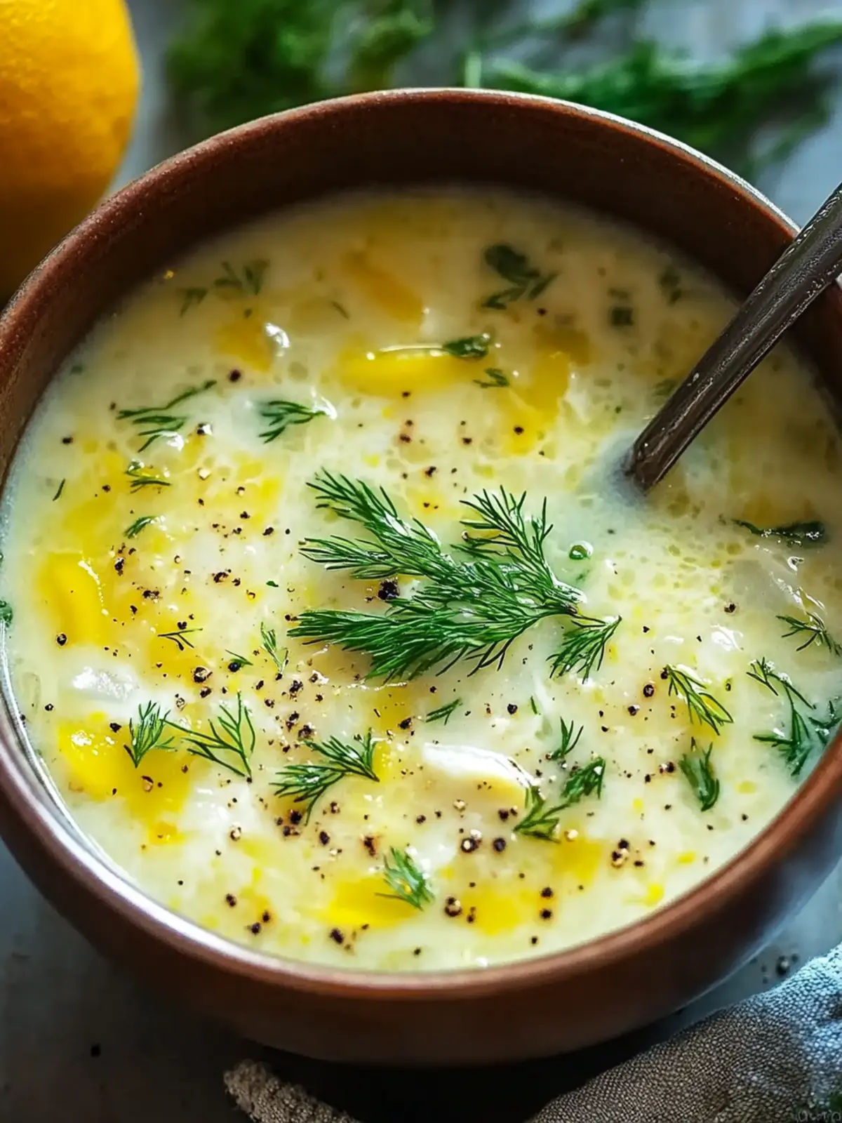 Avgolemono-Suppe