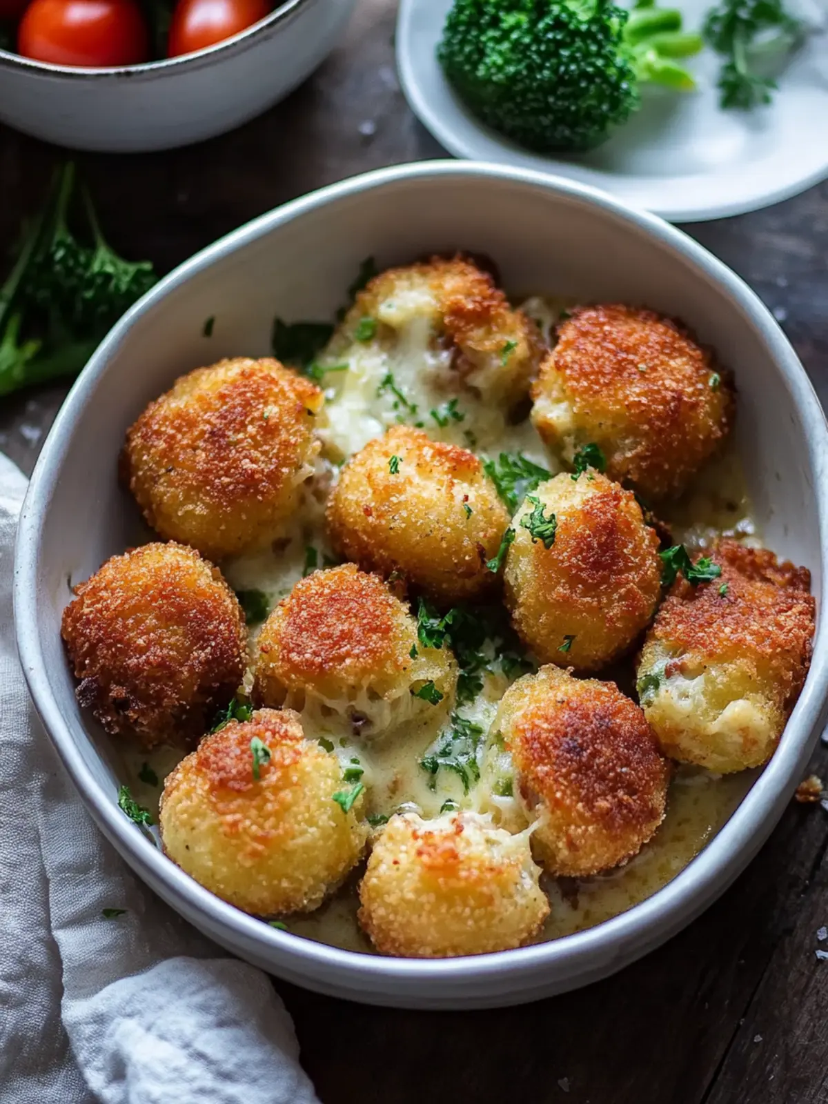 Crispy croquettes with hearty beef