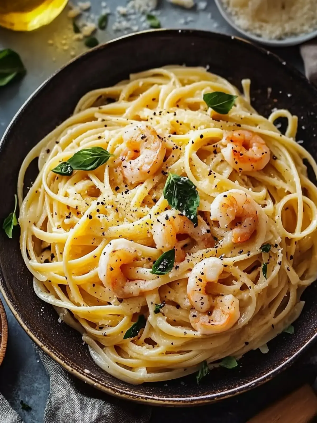 Cremige Garnelen-Pasta