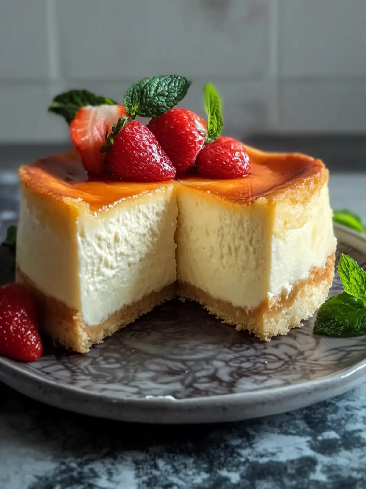 Juicy cheesecake from the baking tray
