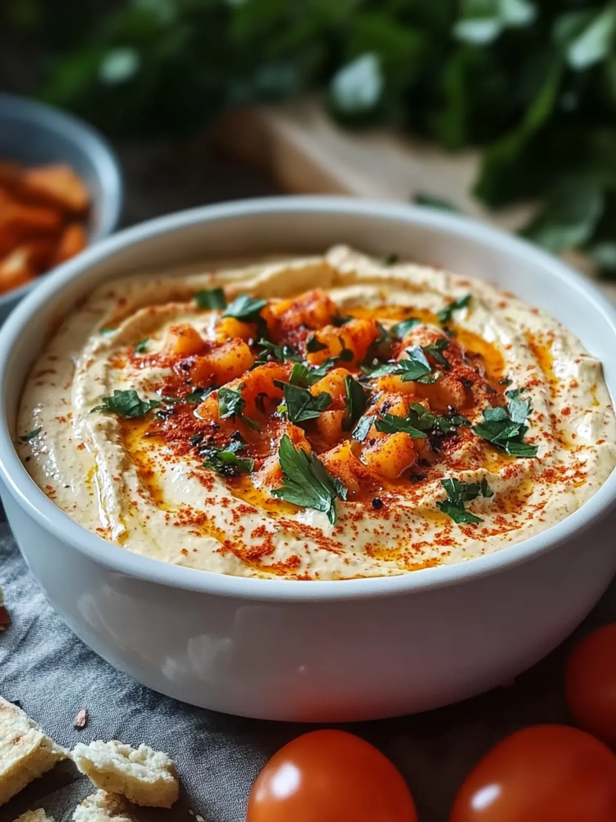Cremiger gerösteter Paprika-Dip