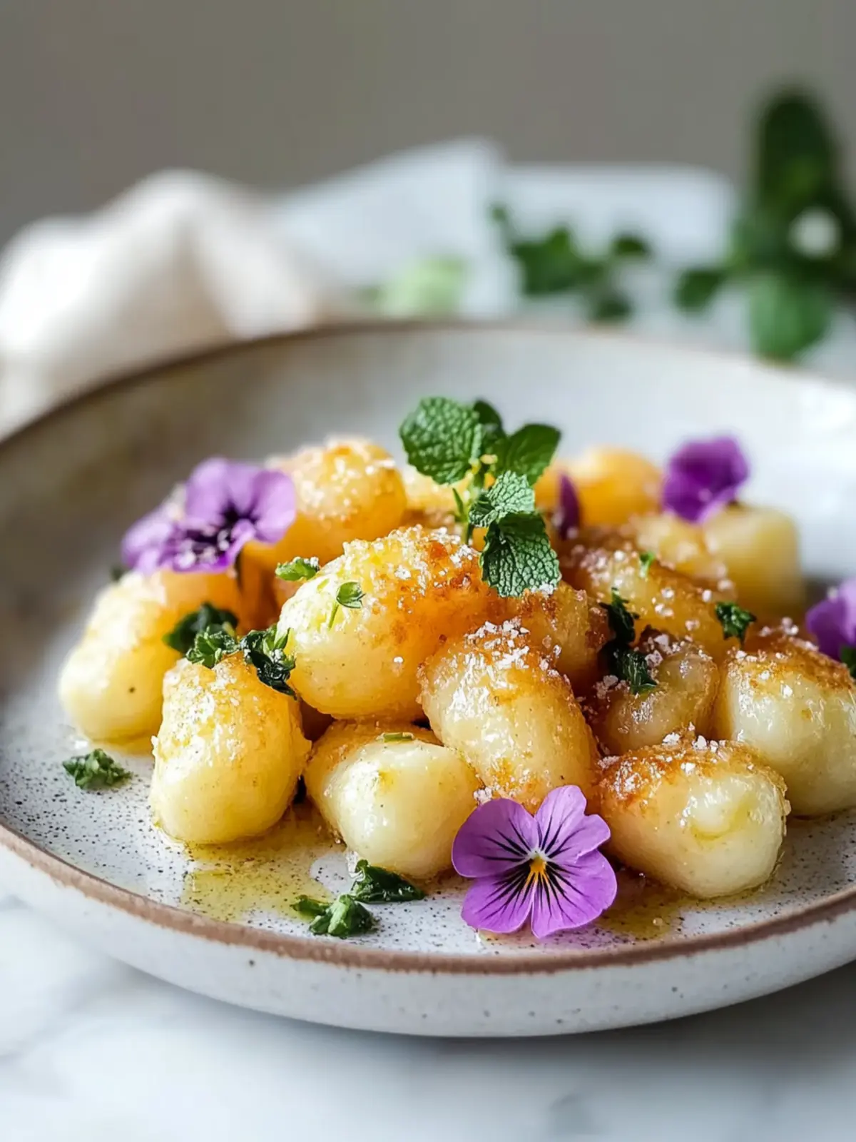 Unwiderstehliche Frittierte Gnocchi mit Karamellisiertem Blumenkohl