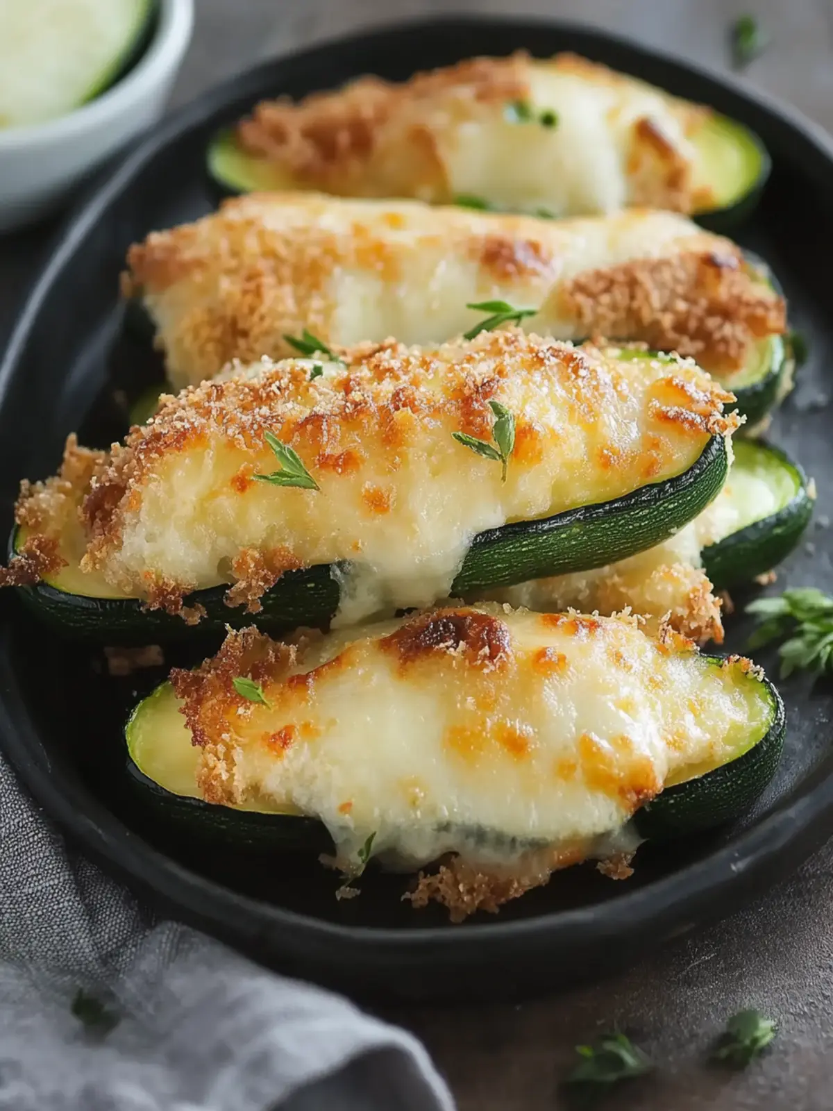 Köstlicher Zucchini Cordon Bleu