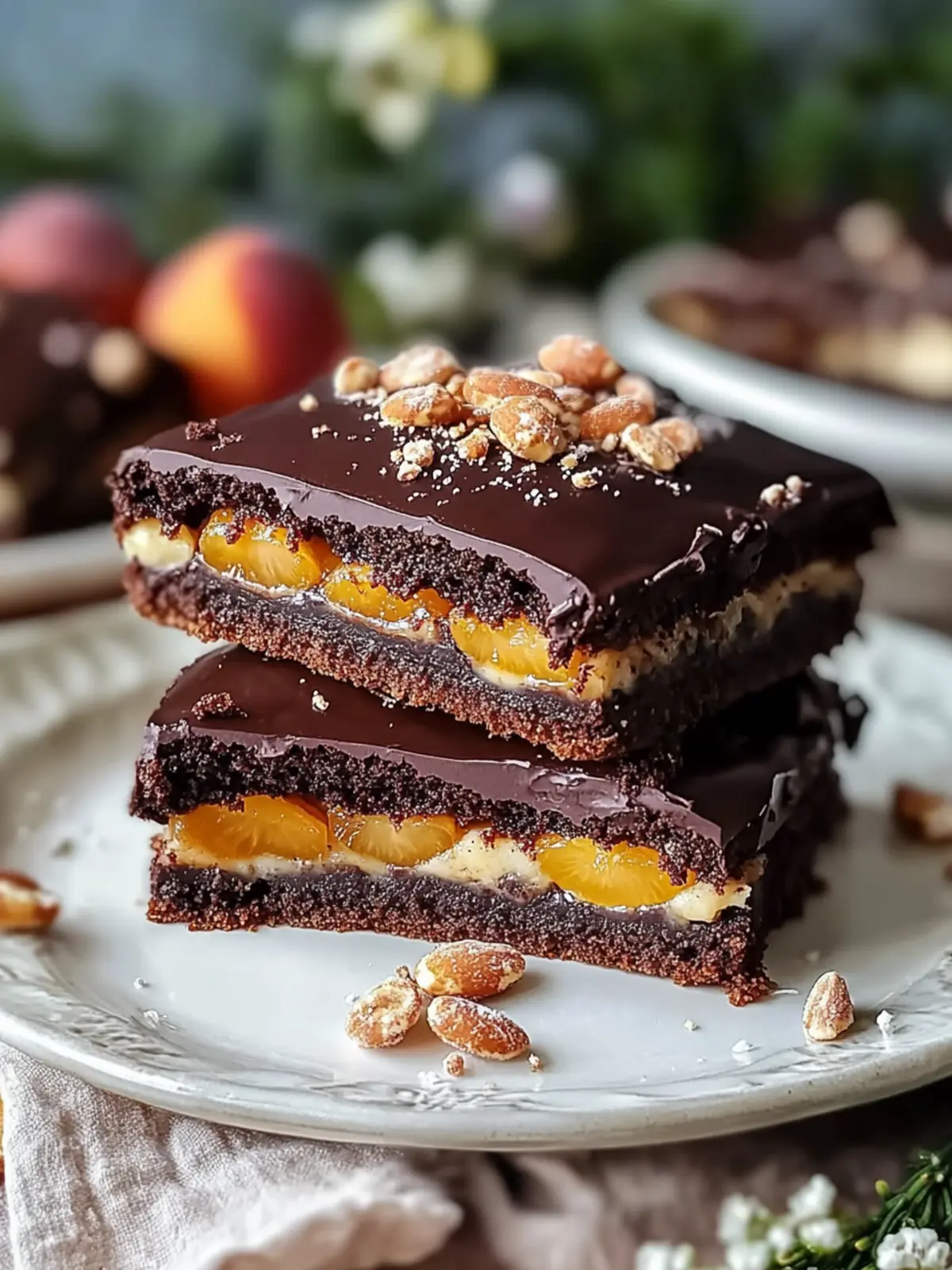 Sacher-Kekse mit Aprikosen und Mandeln