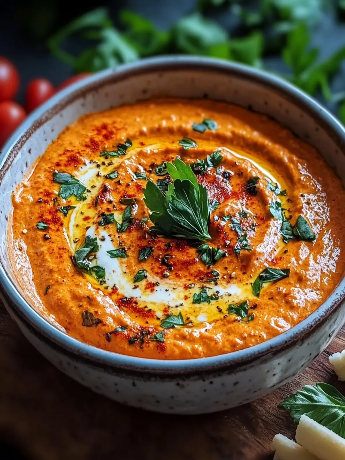 Cremiger gerösteter Paprika-Dip