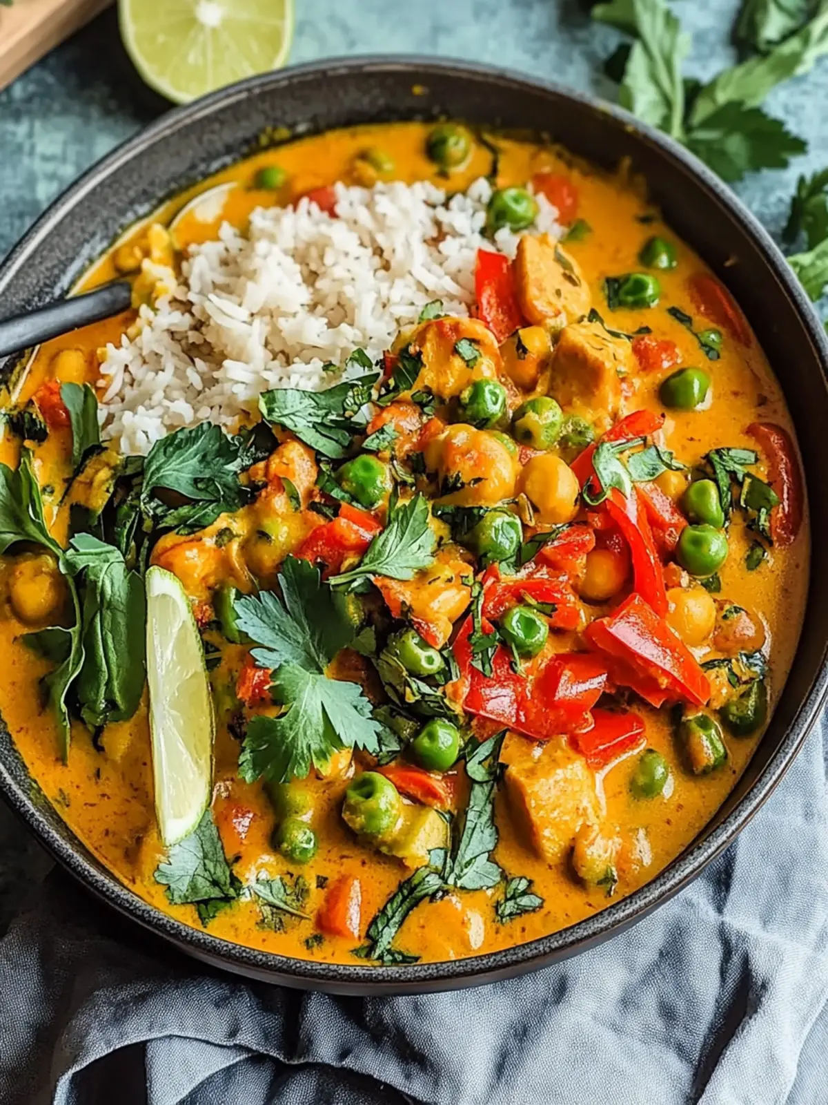 einfaches veganes Curry
